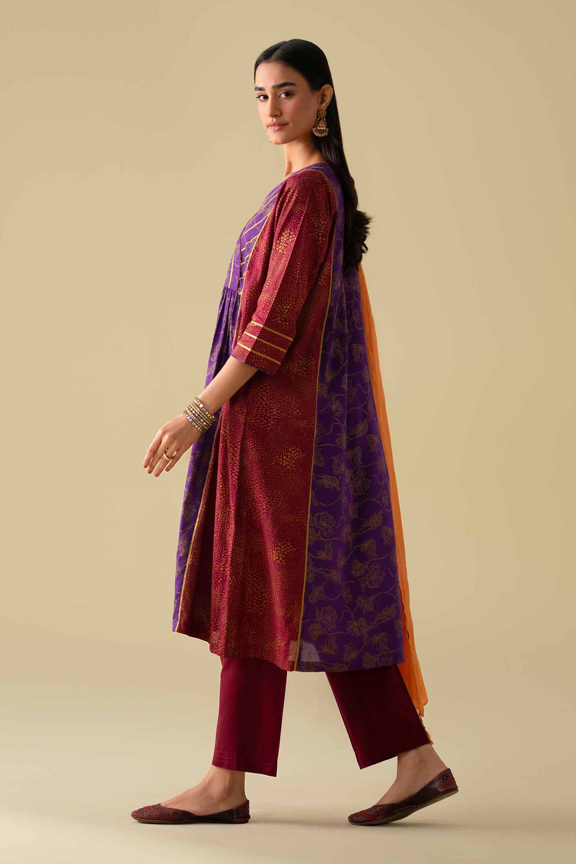 3 Piece - Printed Suit - KFE26-114 for Women - Pret Collection | Nishat | Shop Online