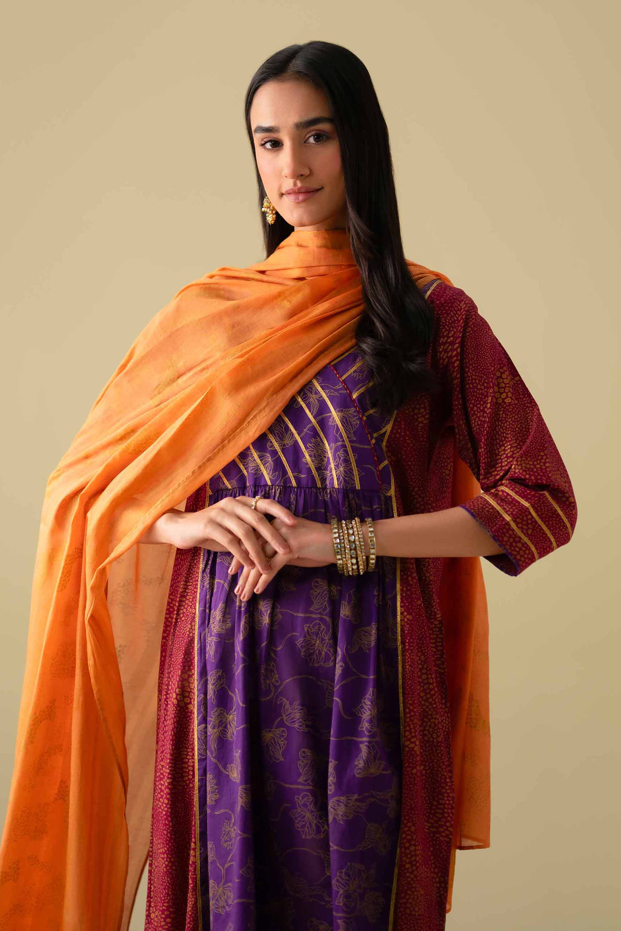 3 Piece - Printed Suit - KFE26-114 for Women - Pret Collection | Nishat | Shop Online