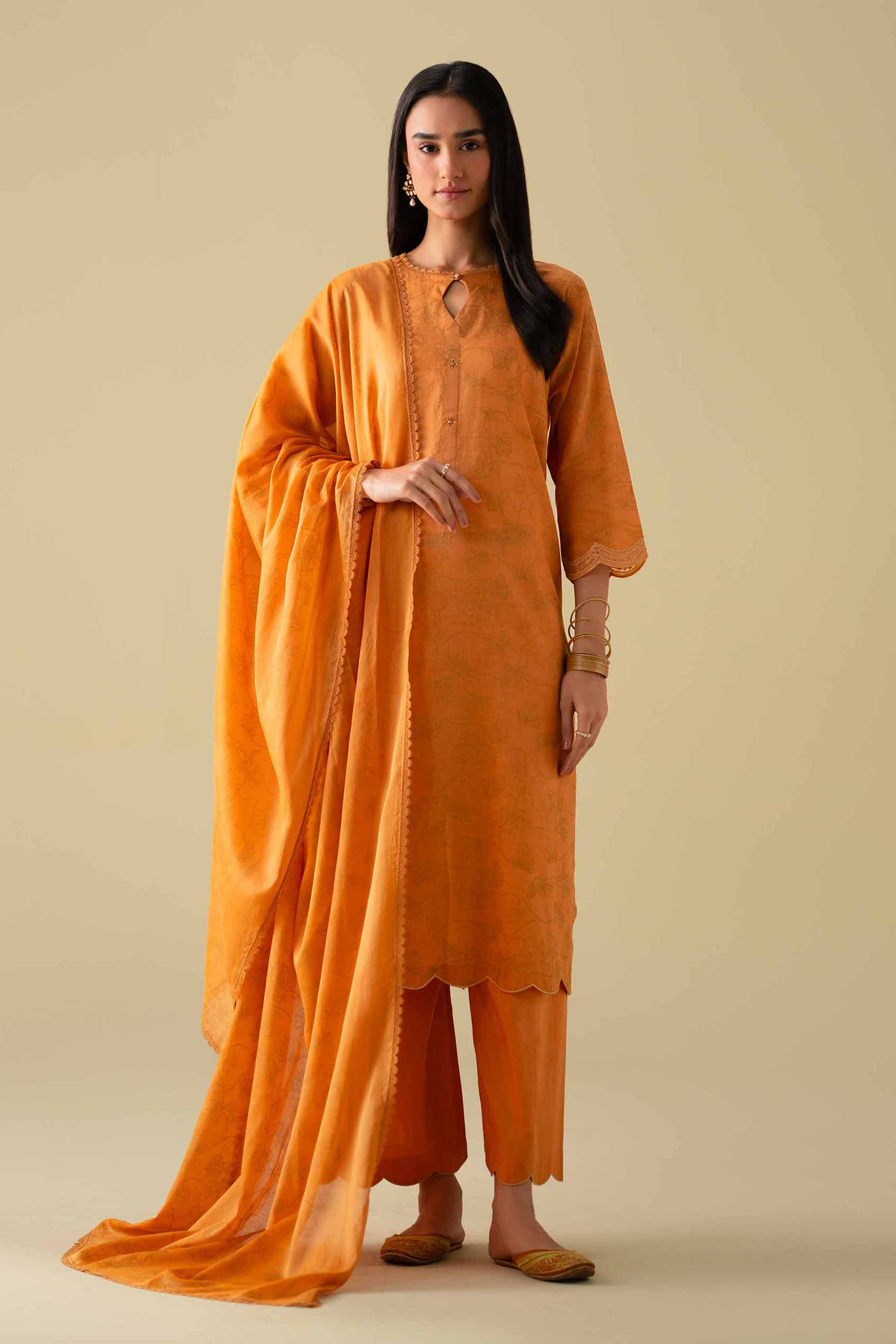 3 Piece - Printed Embroidered Suit - KFE26-115 for Women - Pret Collection | Nishat | Shop Online