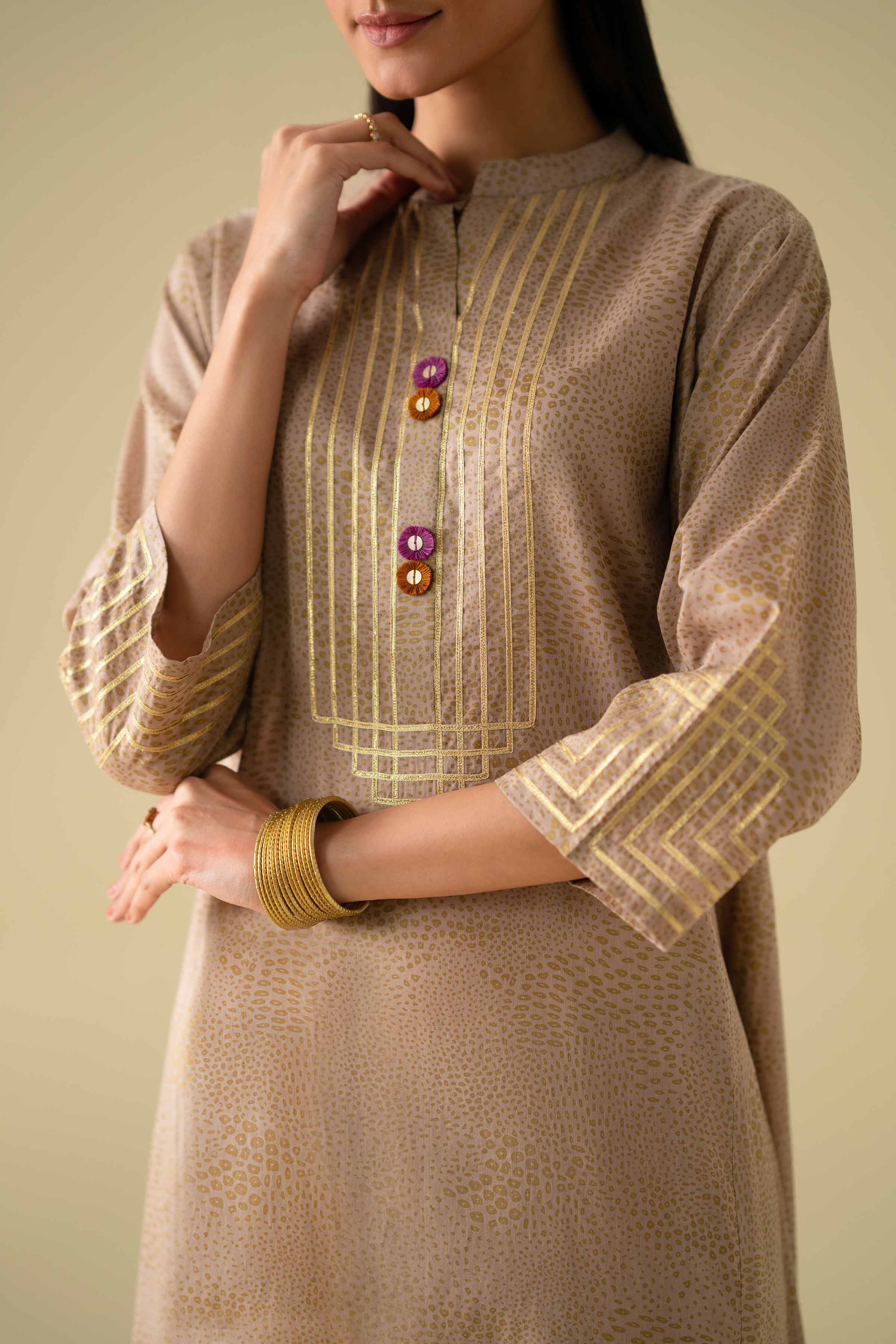 3 Piece - Embroidered Suit - KFE26-116