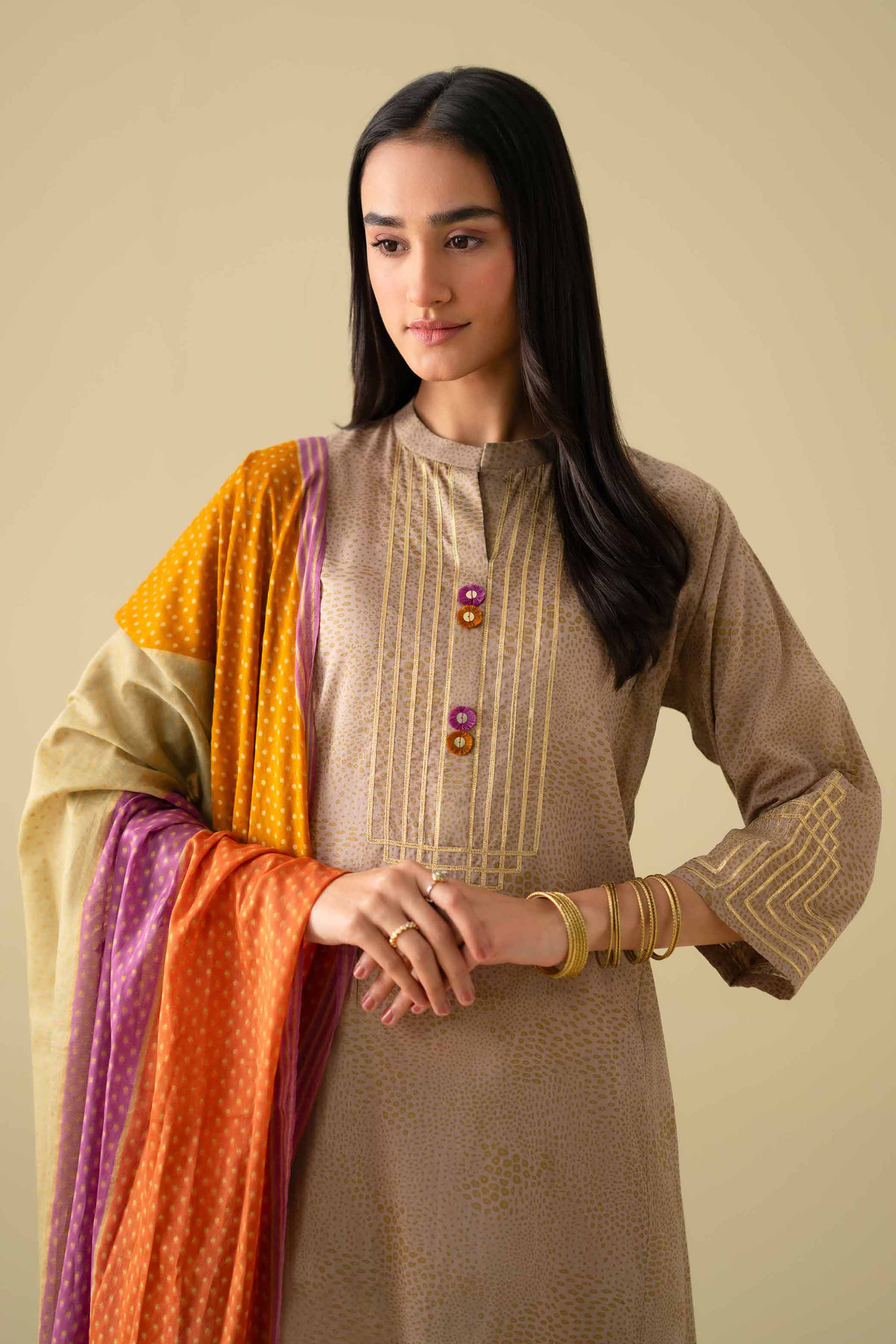 3 Piece - Embroidered Suit - KFE26-116