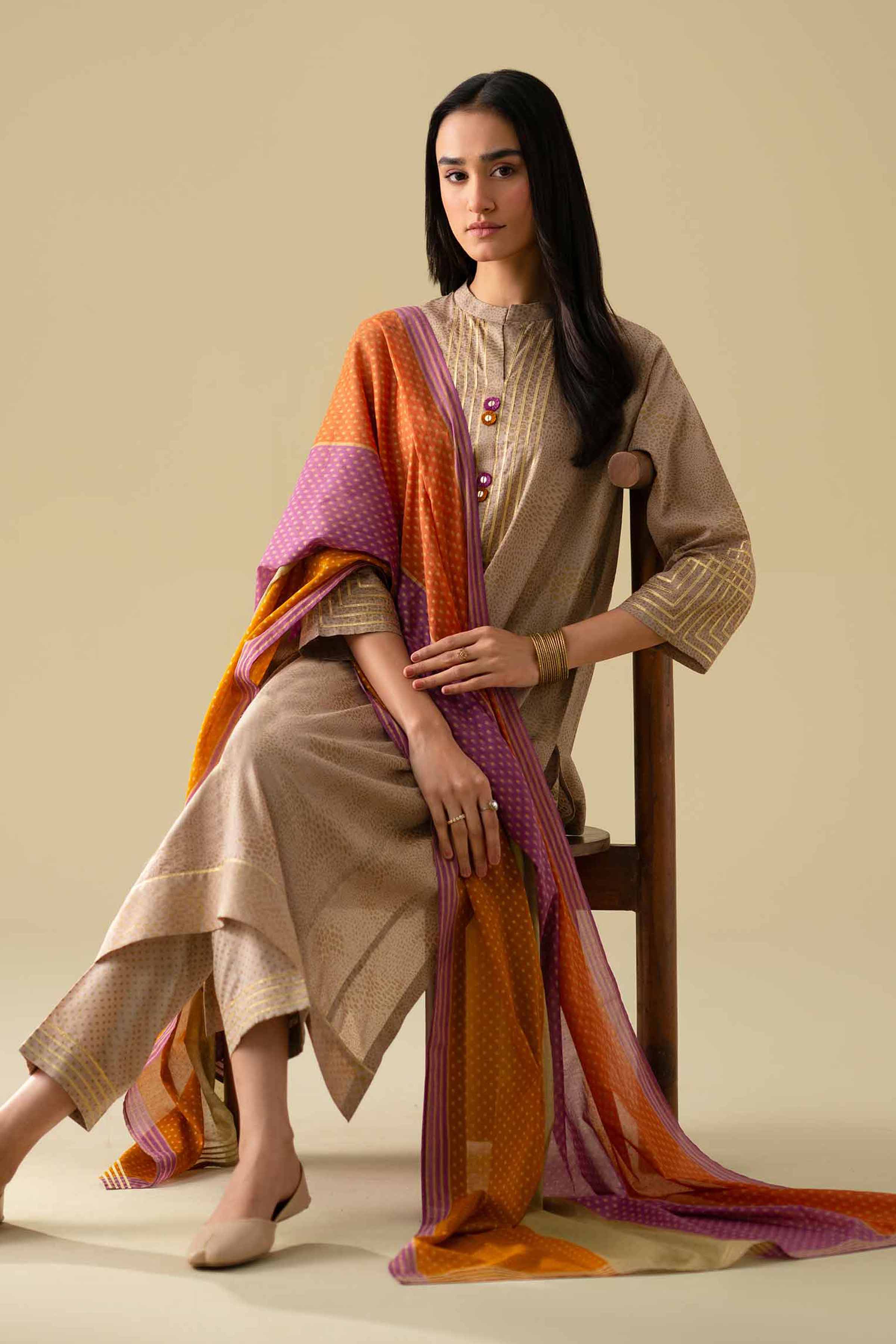 3 Piece - Embroidered Suit - KFE26-116