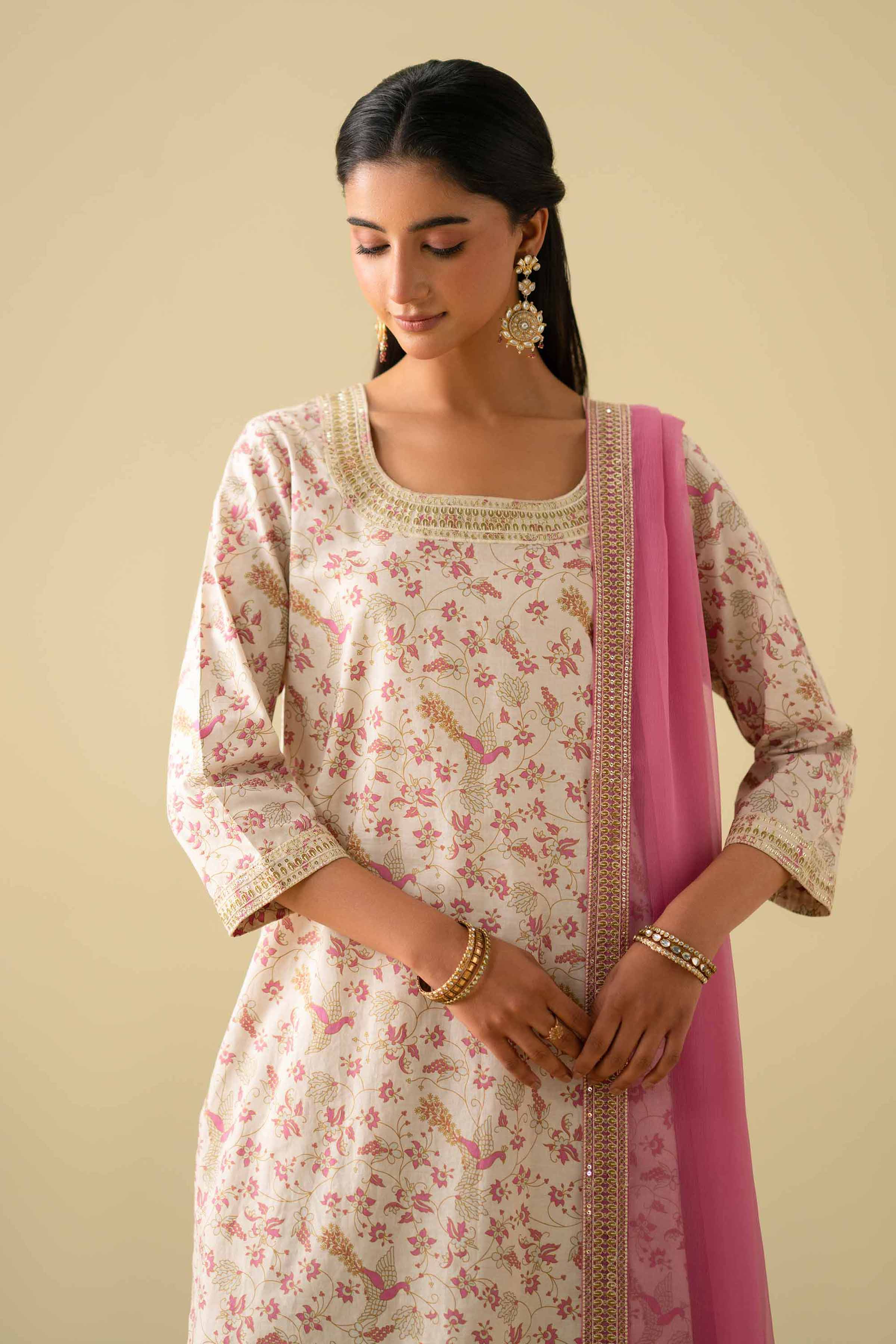 3 Piece - Printed Embroidered Suit - KFE26-117 for Women - Pret Collection | Nishat | Shop Online