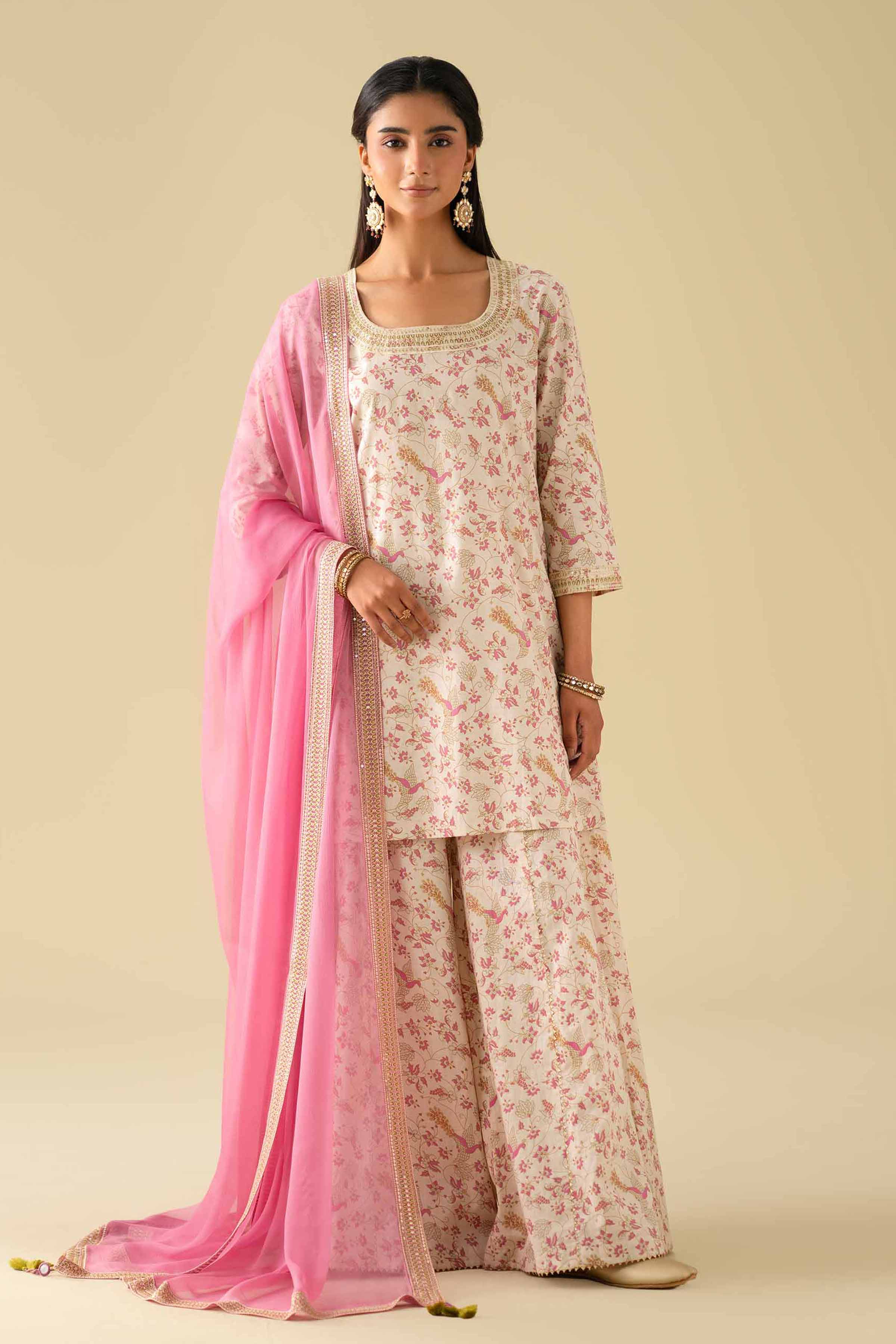 3 Piece - Printed Embroidered Suit - KFE26-117 for Women - Pret Collection | Nishat | Shop Online