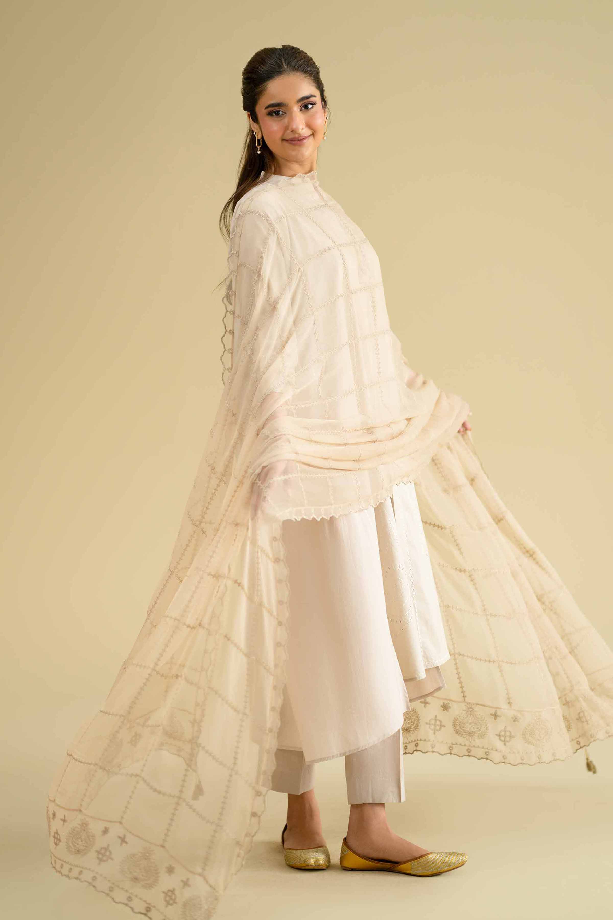 Embroidered Dupatta - KFE26-120 for Women - Pret Collection | Nishat | Shop Online