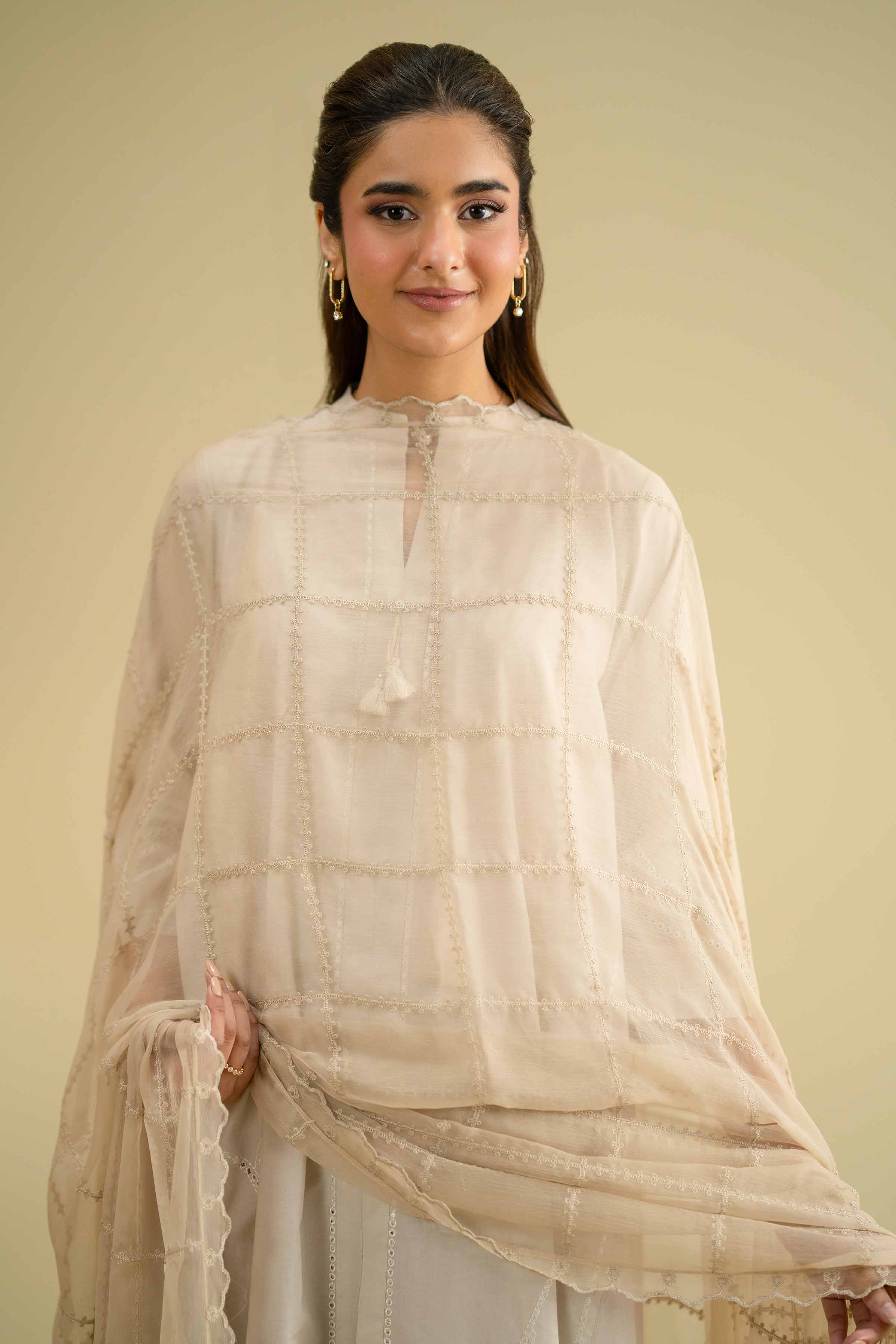 Embroidered Dupatta - KFE26-120 for Women - Pret Collection | Nishat | Shop Online