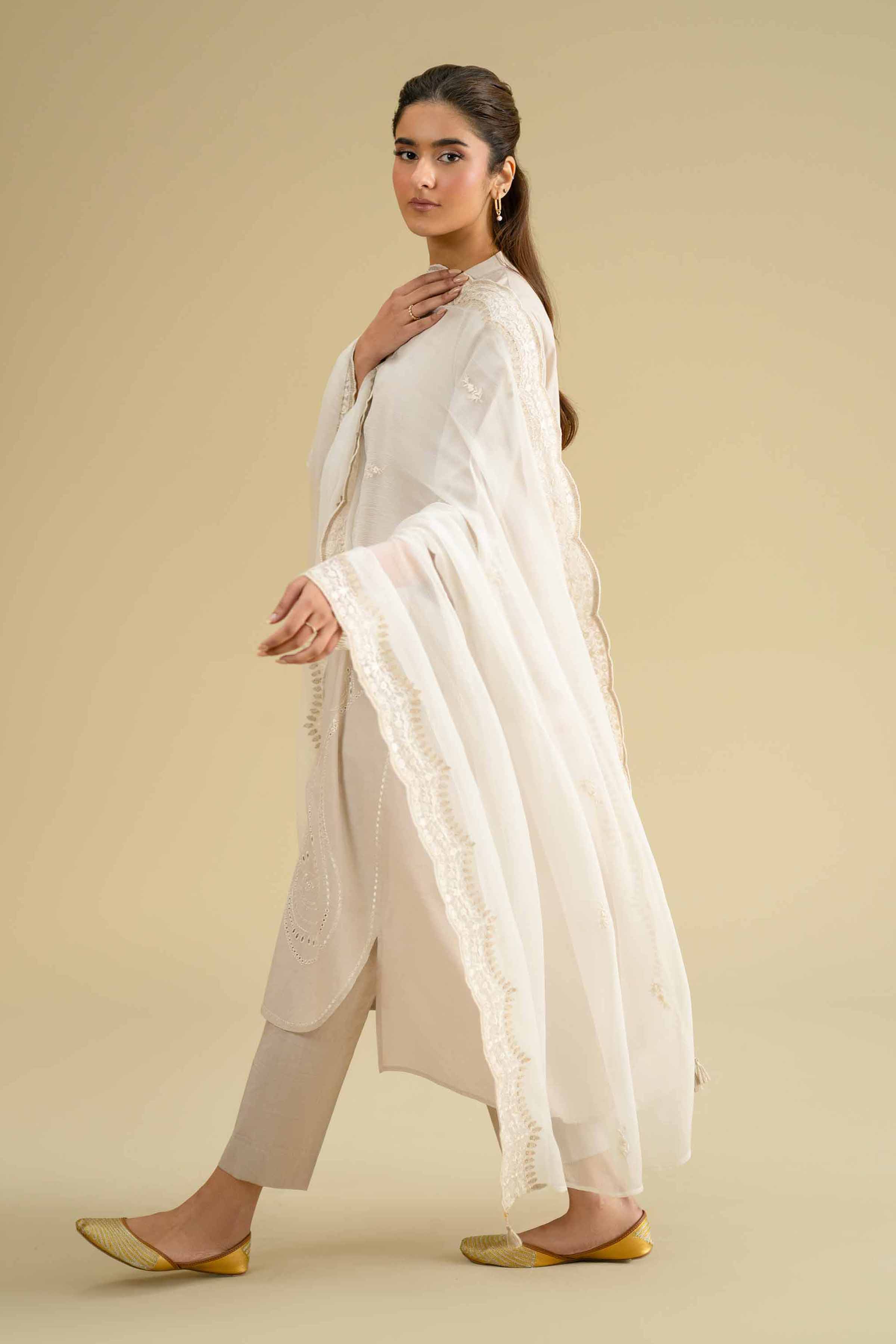 Embroidered Dupatta - KFE26-122 for Women - Pret Collection | Nishat | Shop Online