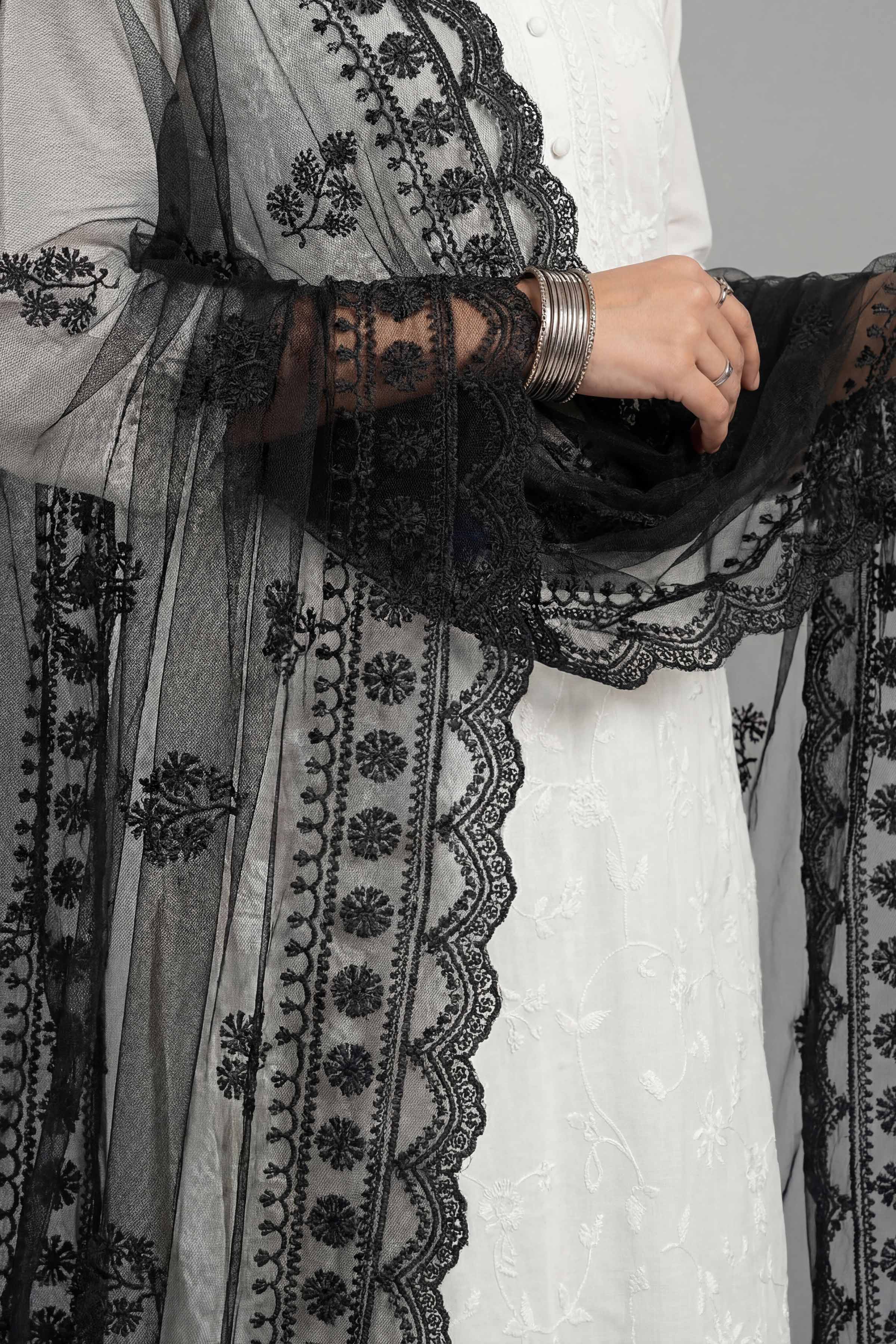 Embroidered Dupatta - KFE26-124
