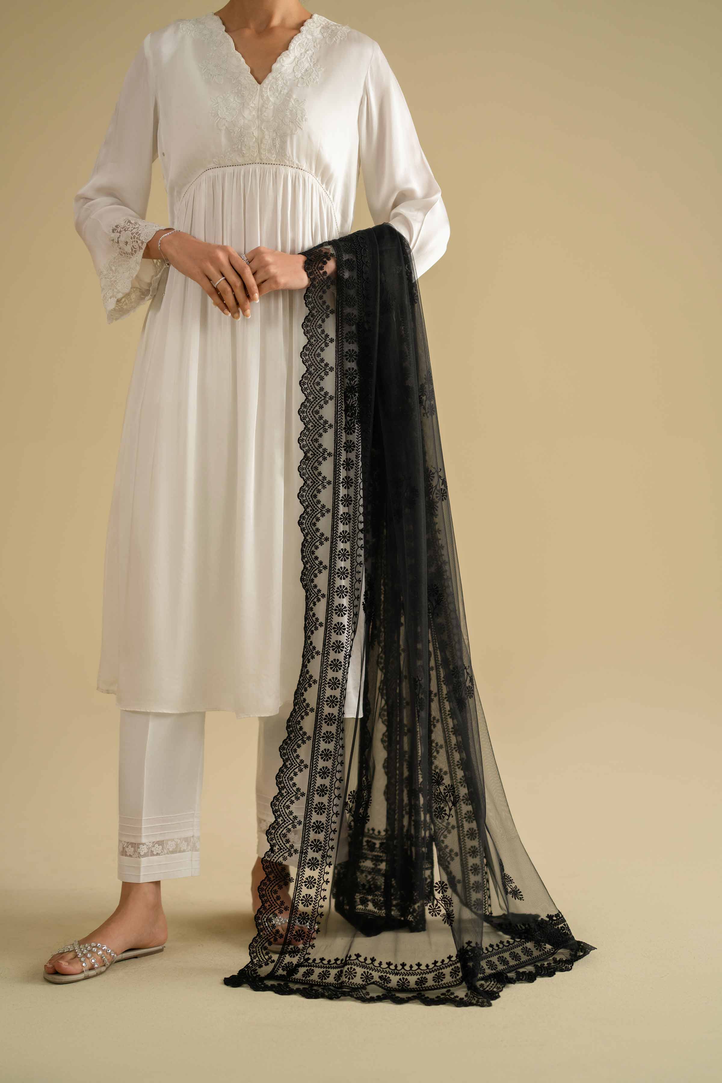 Embroidered Dupatta - KFE26-124 for Women - Pret Collection | Nishat | Shop Online