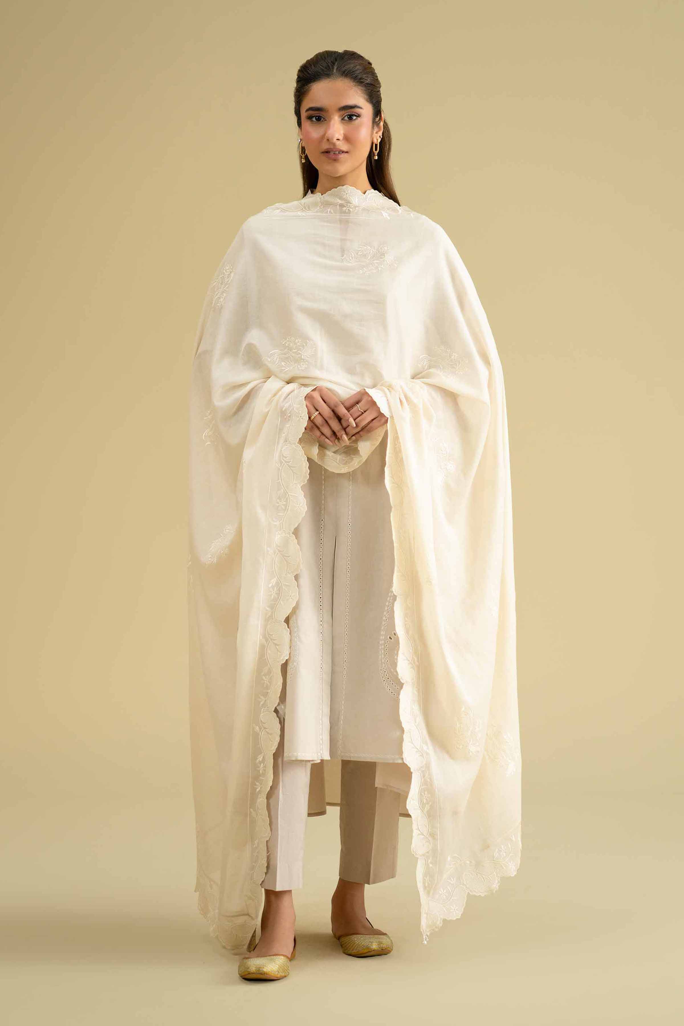 Embroidered Dupatta - KFE26-125 for Women - Pret Collection | Nishat | Shop Online