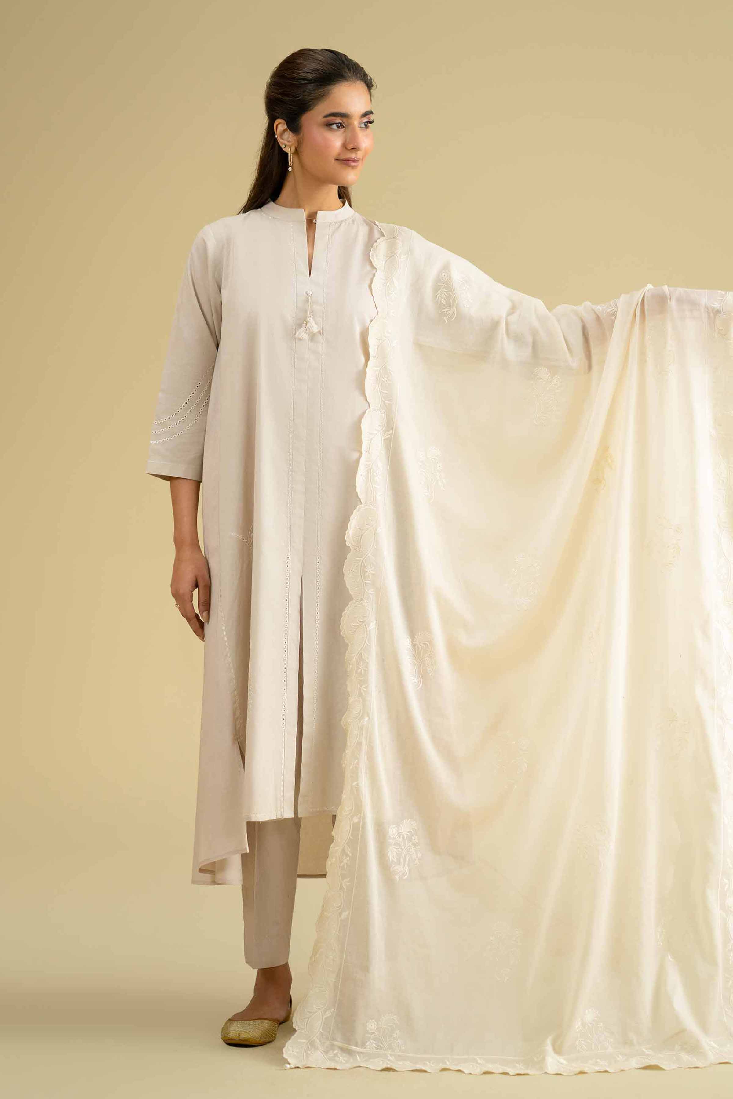 Embroidered Dupatta - KFE26-125 for Women - Pret Collection | Nishat | Shop Online