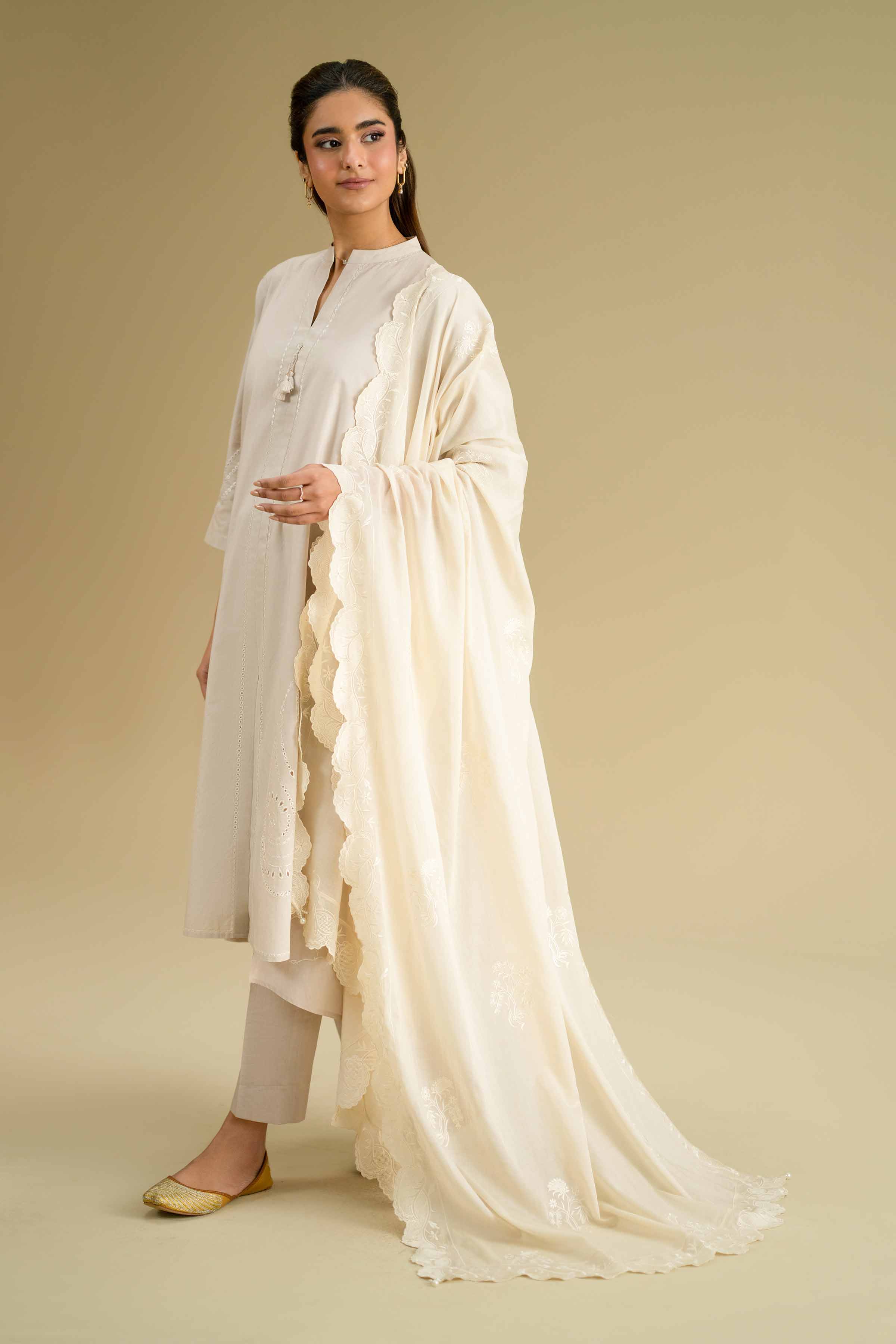 Embroidered Dupatta - KFE26-125 for Women - Pret Collection | Nishat | Shop Online