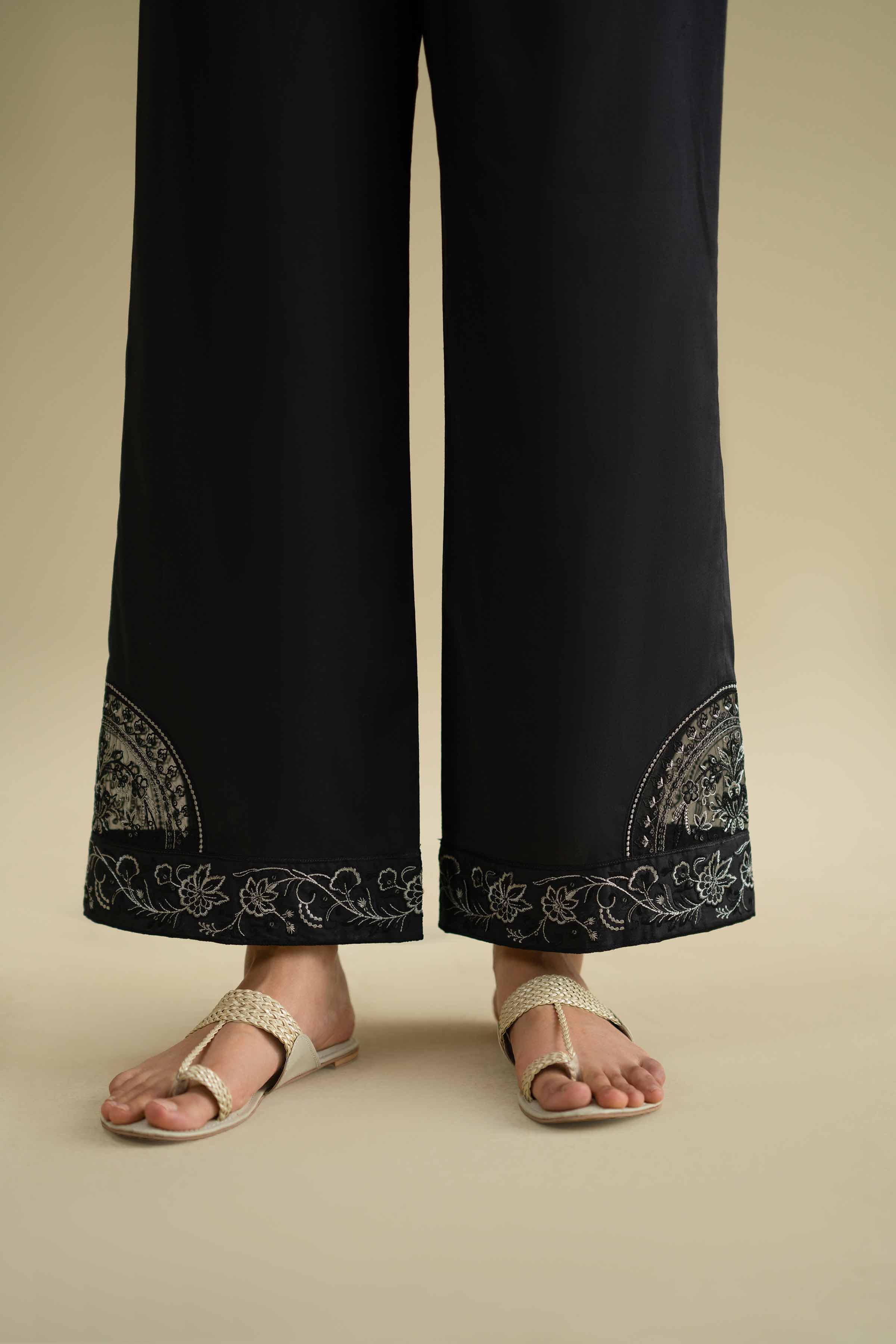 Embroidered Pants - KFE26-127 for Women - Pret Collection | Nishat | Shop Online