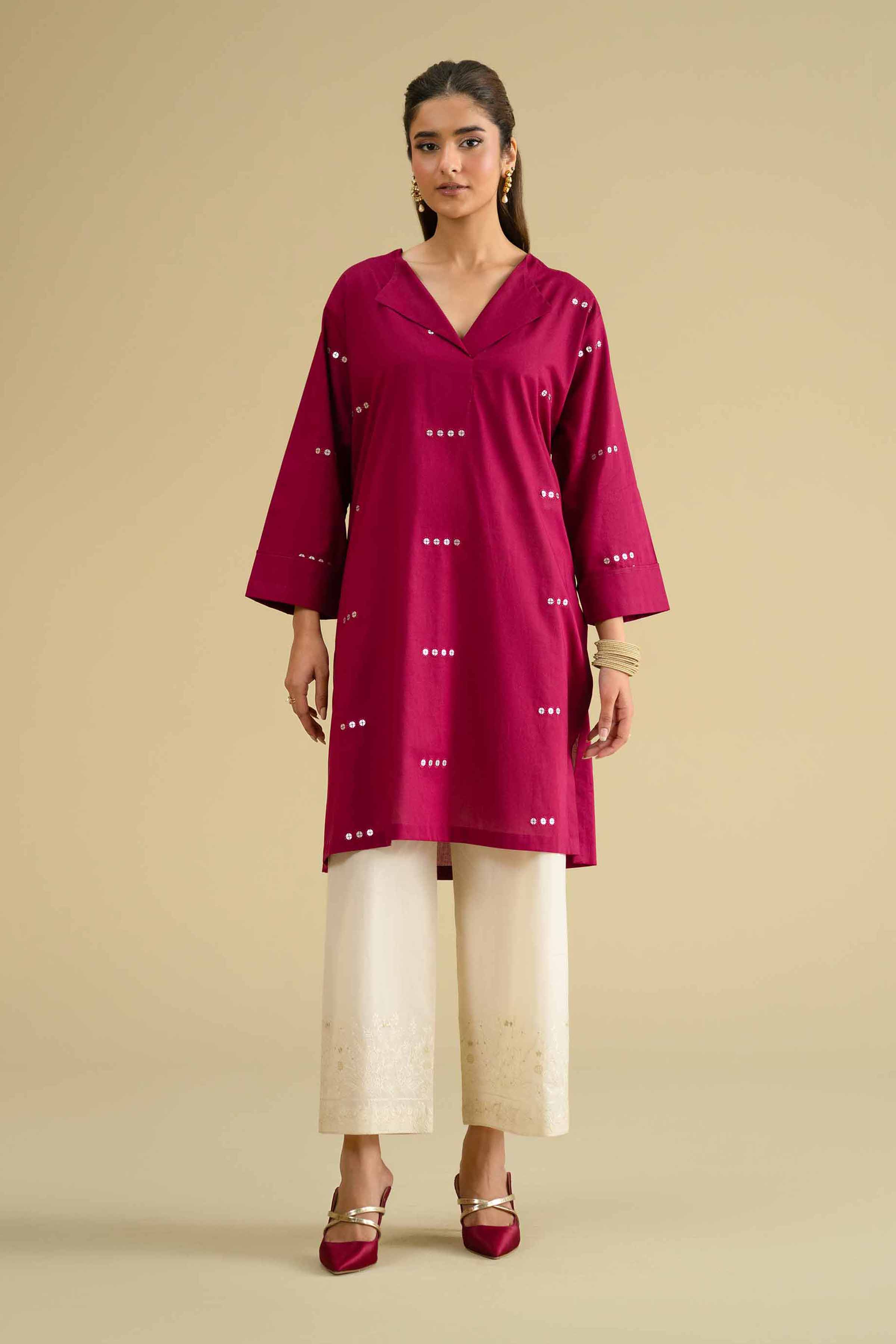 Embroidered Shirt - KFE26-13 for Women - Pret Collection | Nishat | Shop Online