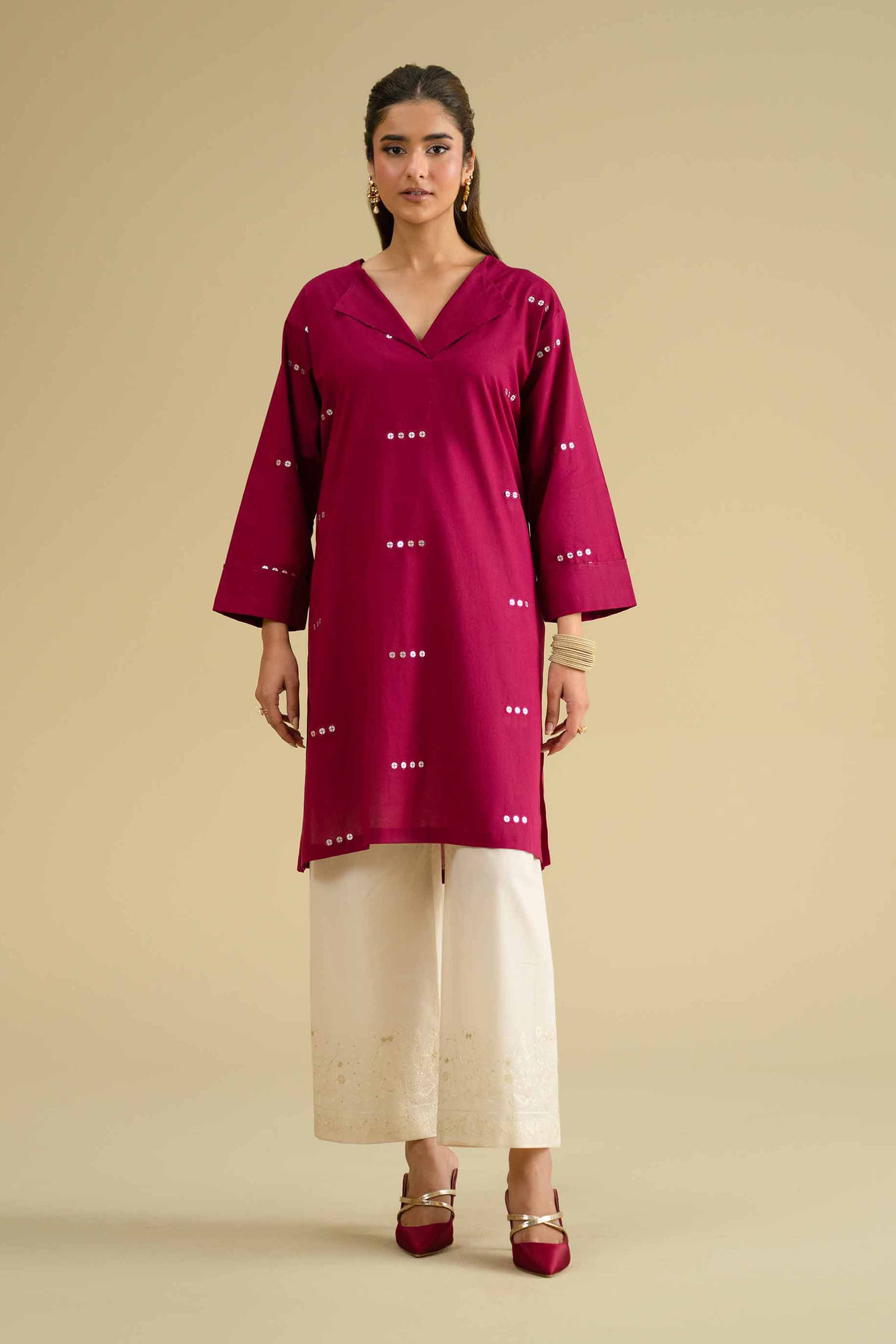 Embroidered Shirt - KFE26-13 for Women - Pret Collection | Nishat | Shop Online