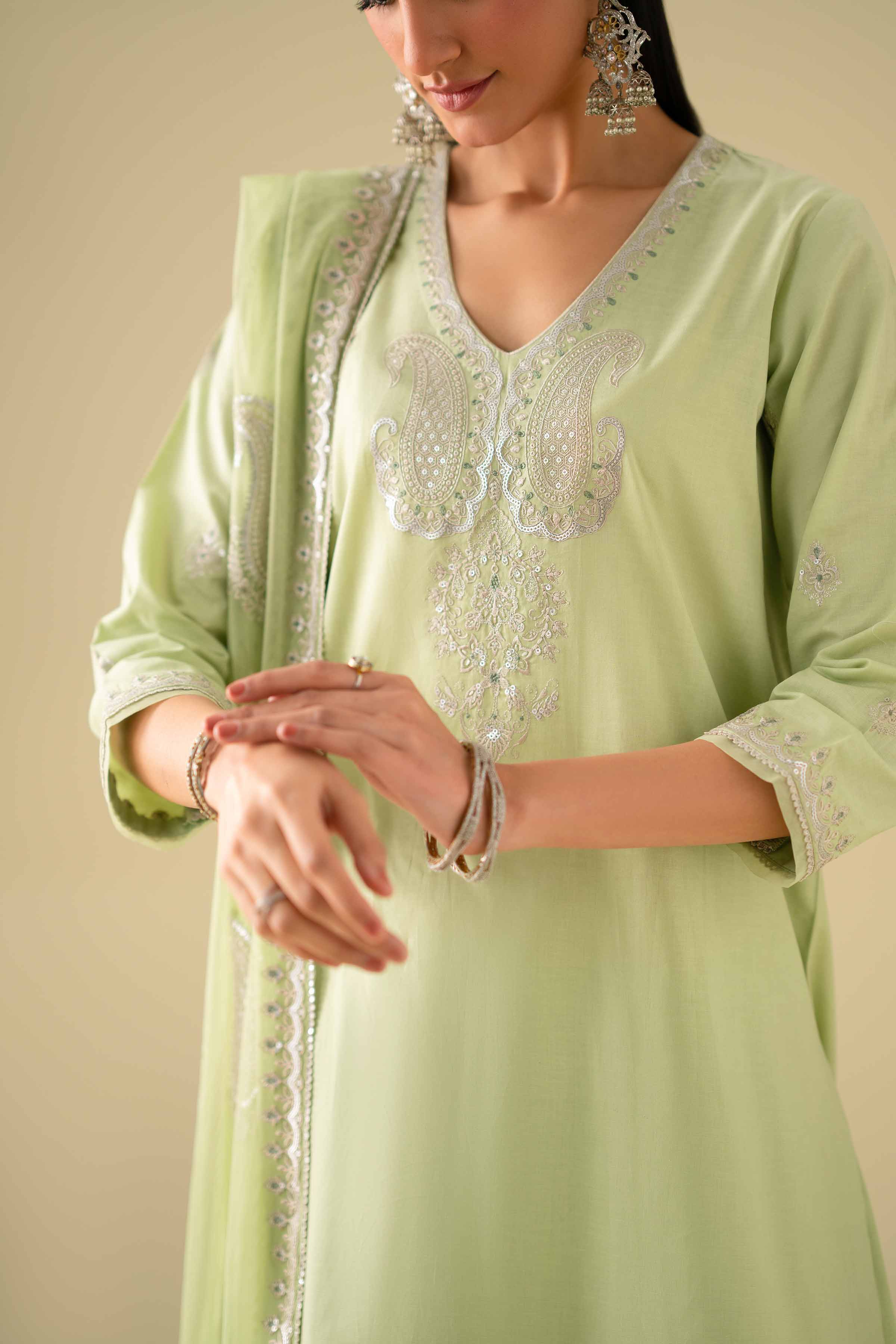 3 Piece - Embroidered Suit - KFE26-132 for Women - Pret Collection | Nishat | Shop Online