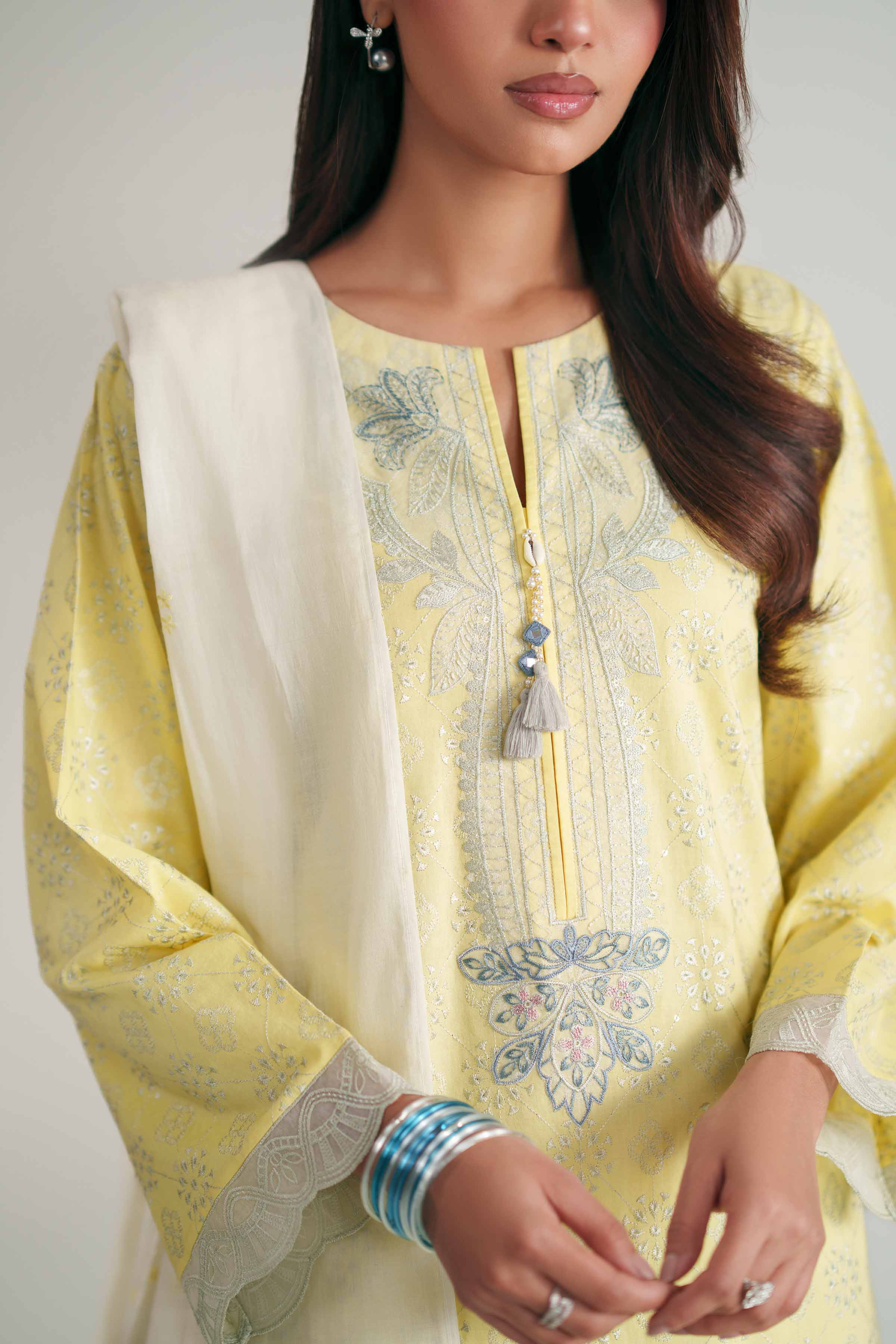 2 Piece - Embroidered Suit - KFE26-144
