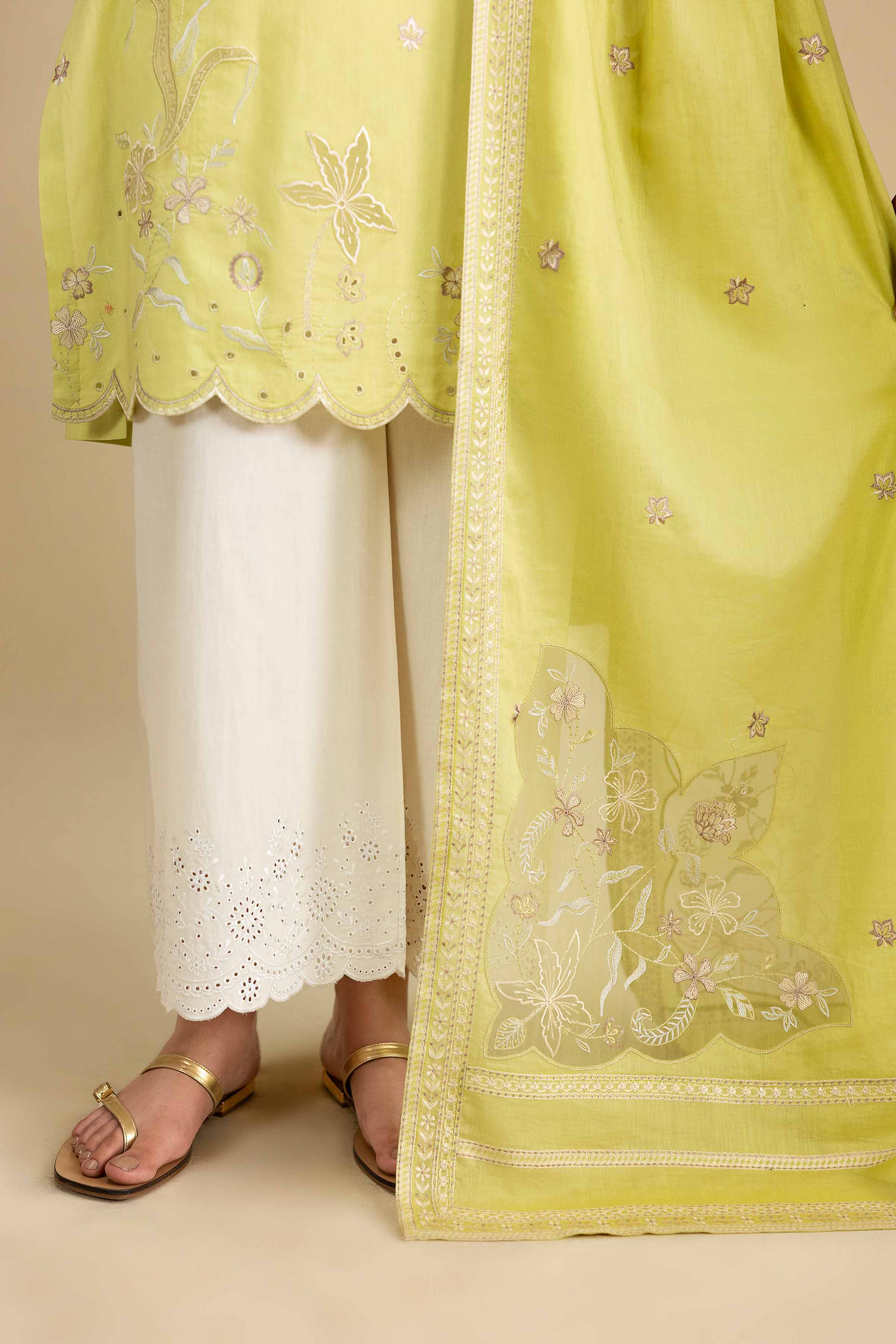 2 Piece - Embroidered Suit - KFE26-145