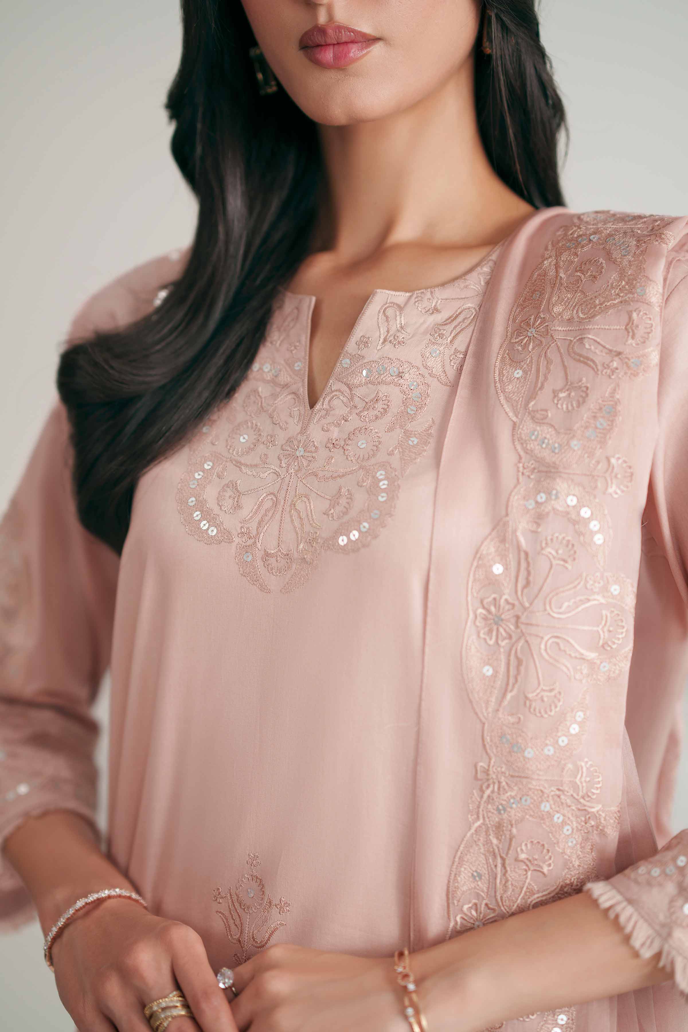 2 Piece - Embroidered Suit - KFE26-146