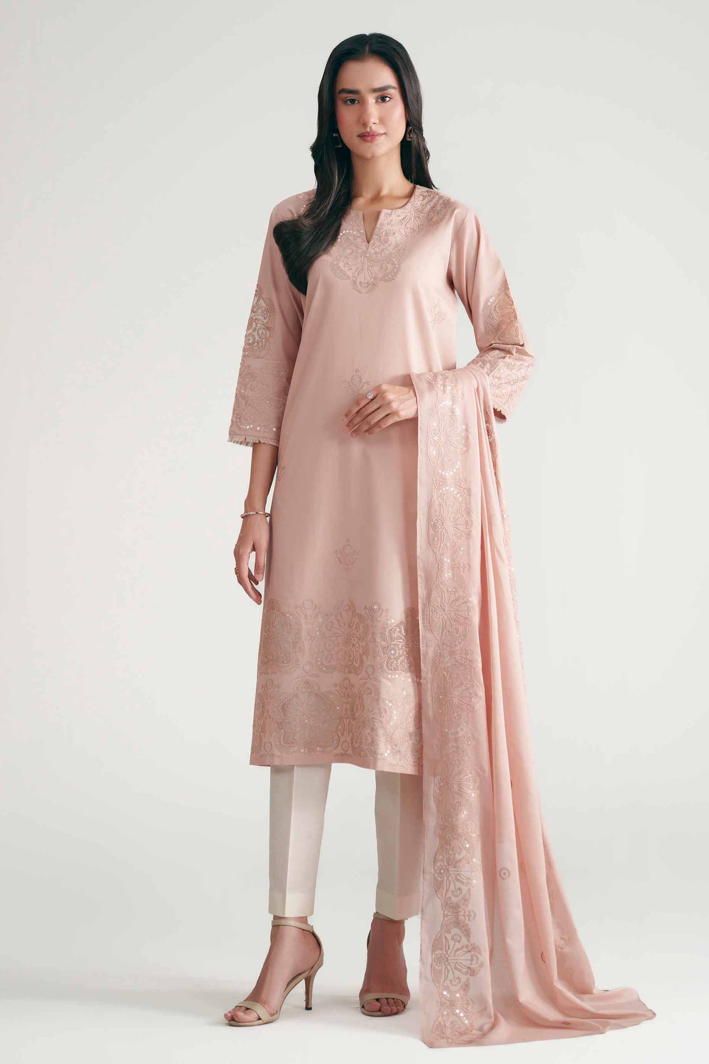 2 Piece - Embroidered Suit - KFE26-146