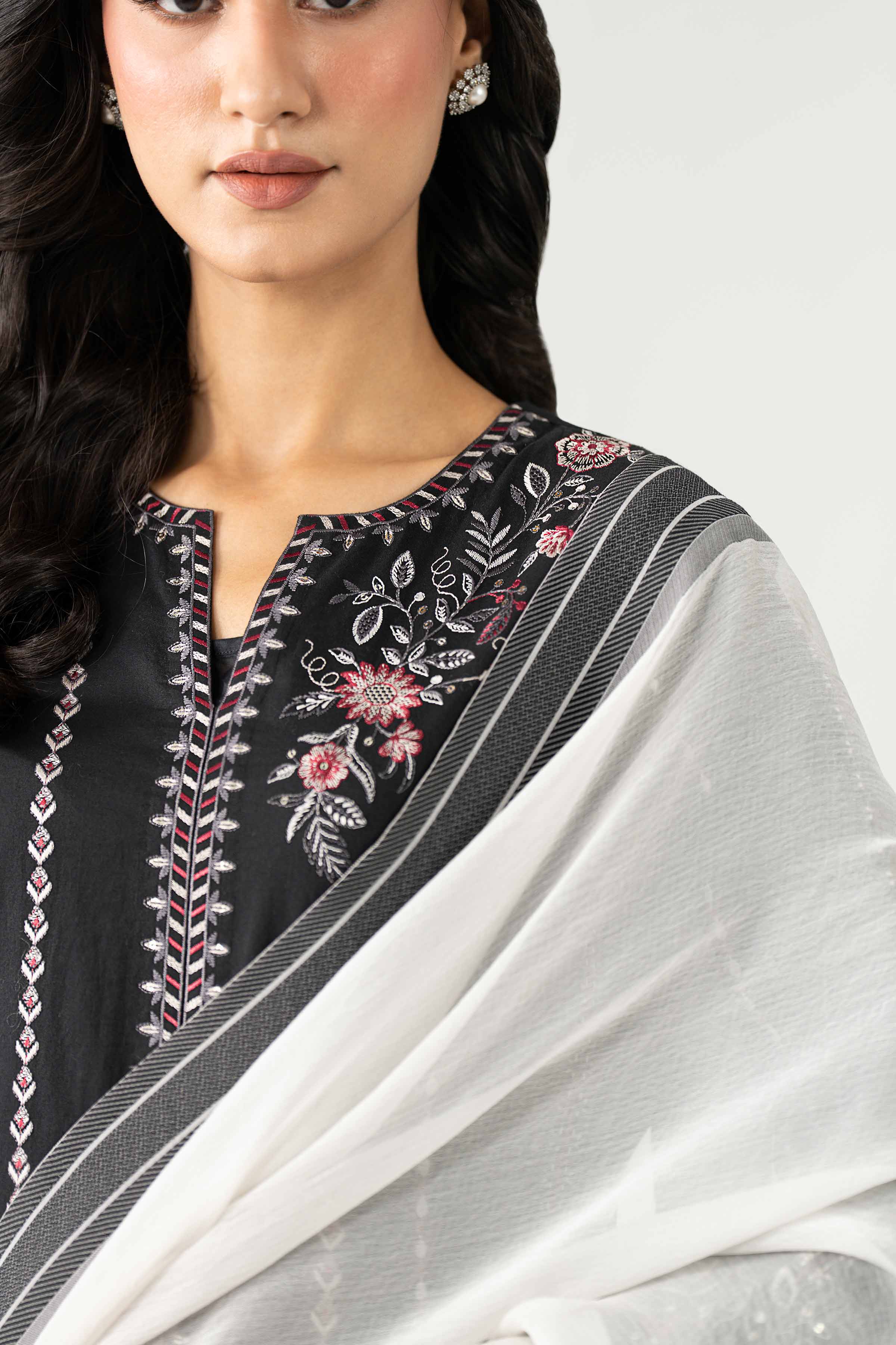 3 Piece - Embroidered Suit - KFE26-15