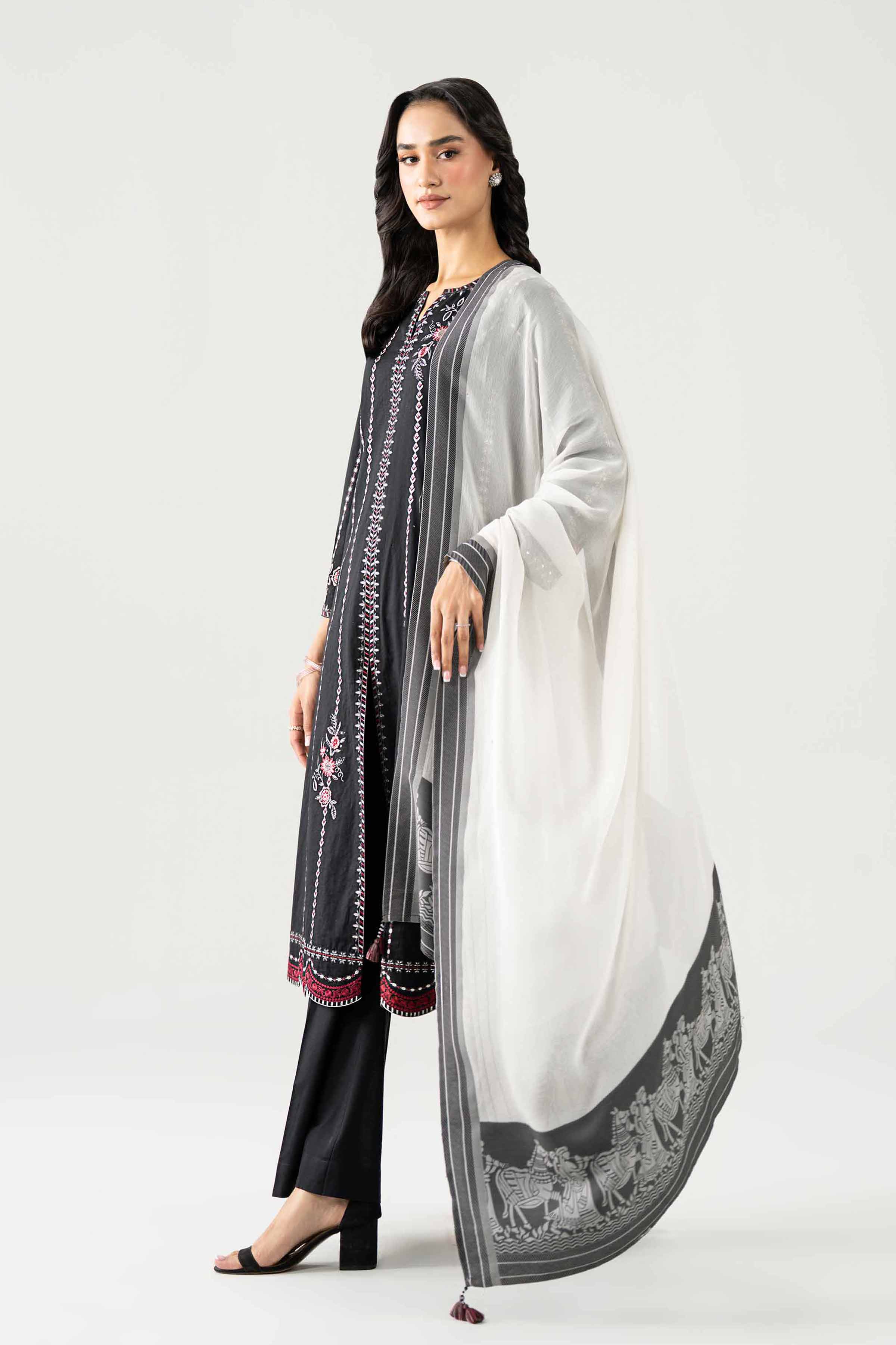 3 Piece - Embroidered Suit - KFE26-15