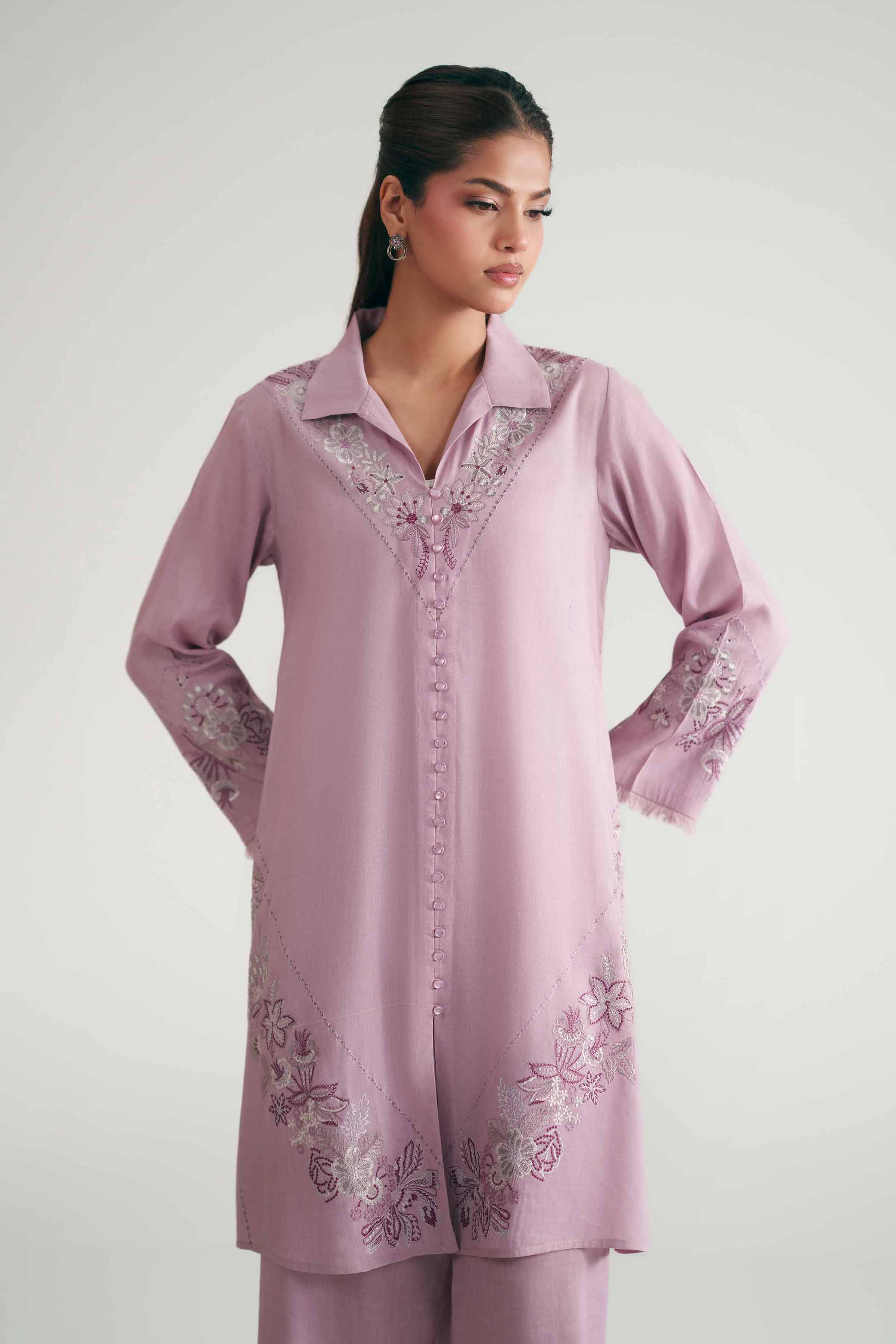 2 Piece - Embroidered Suit - KFE26-152