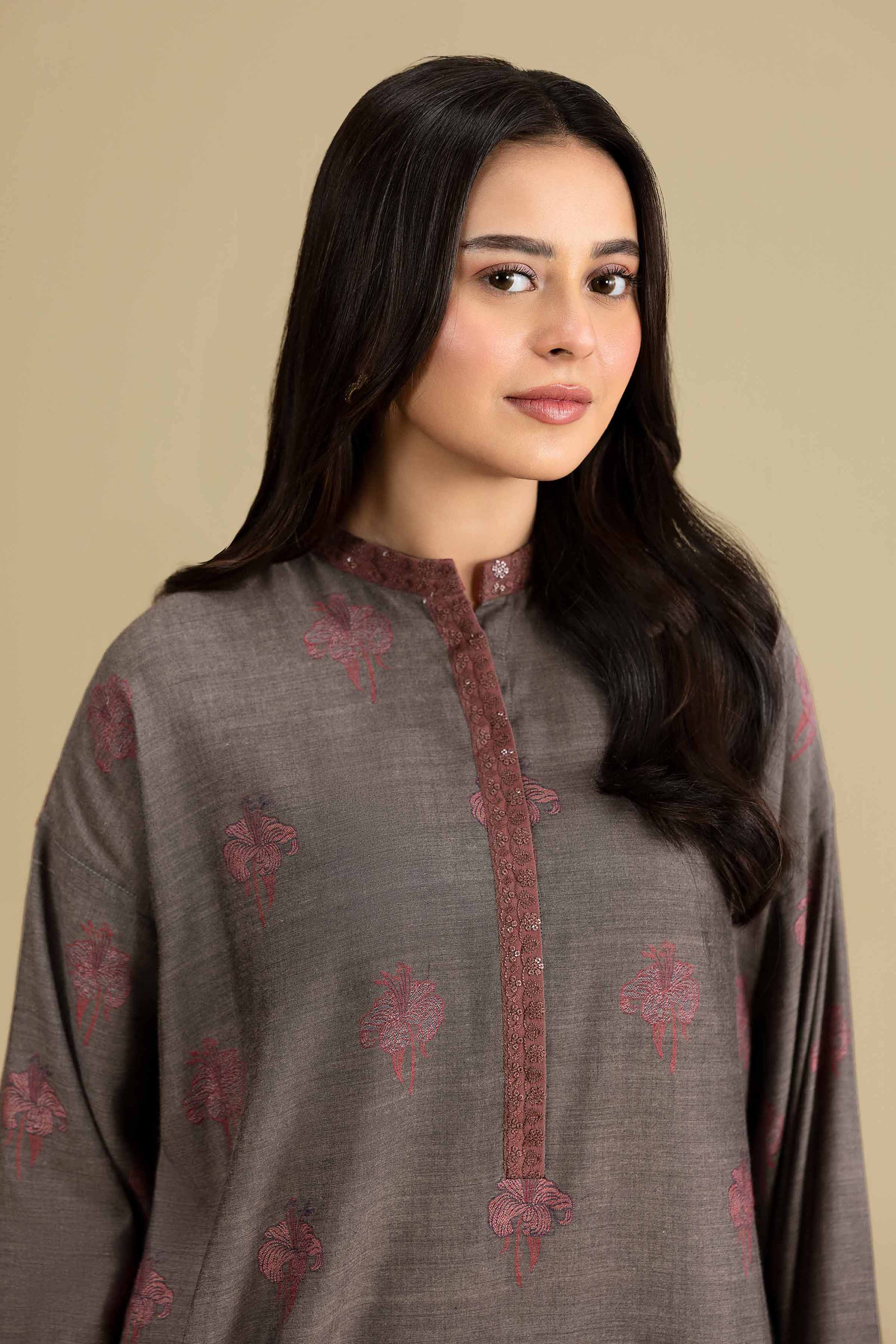 2 Piece - Embroidered Suit - KFE26-154