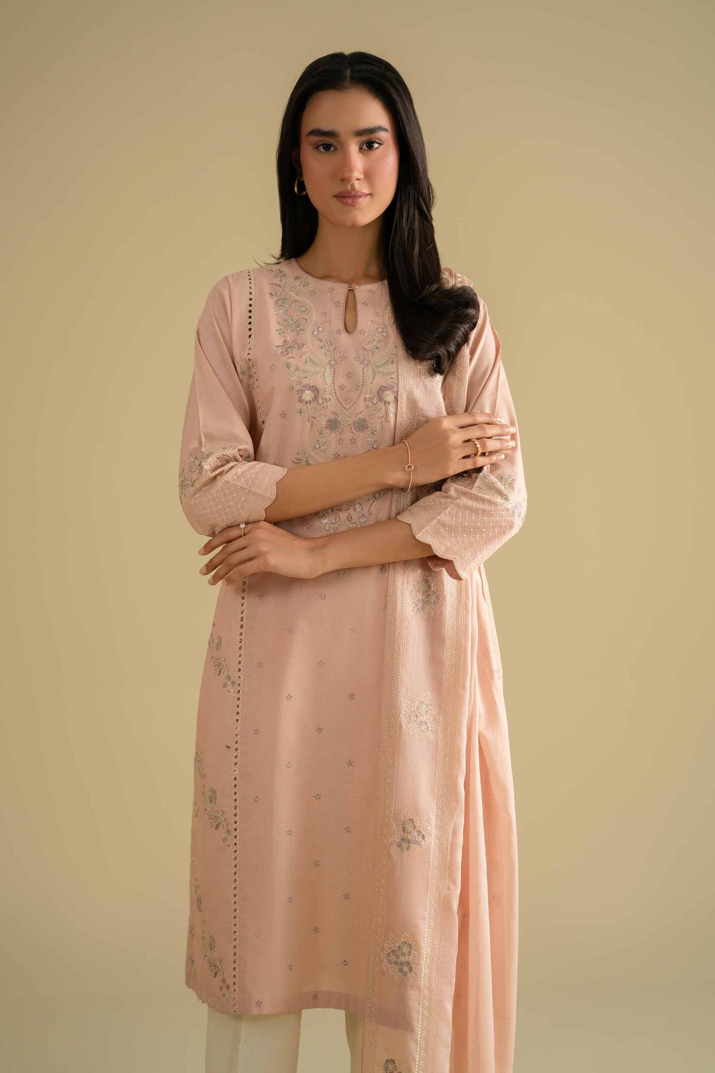 2 Piece - Embroidered Suit - KFE26-16 for Women - Pret Collection | Nishat | Shop Online
