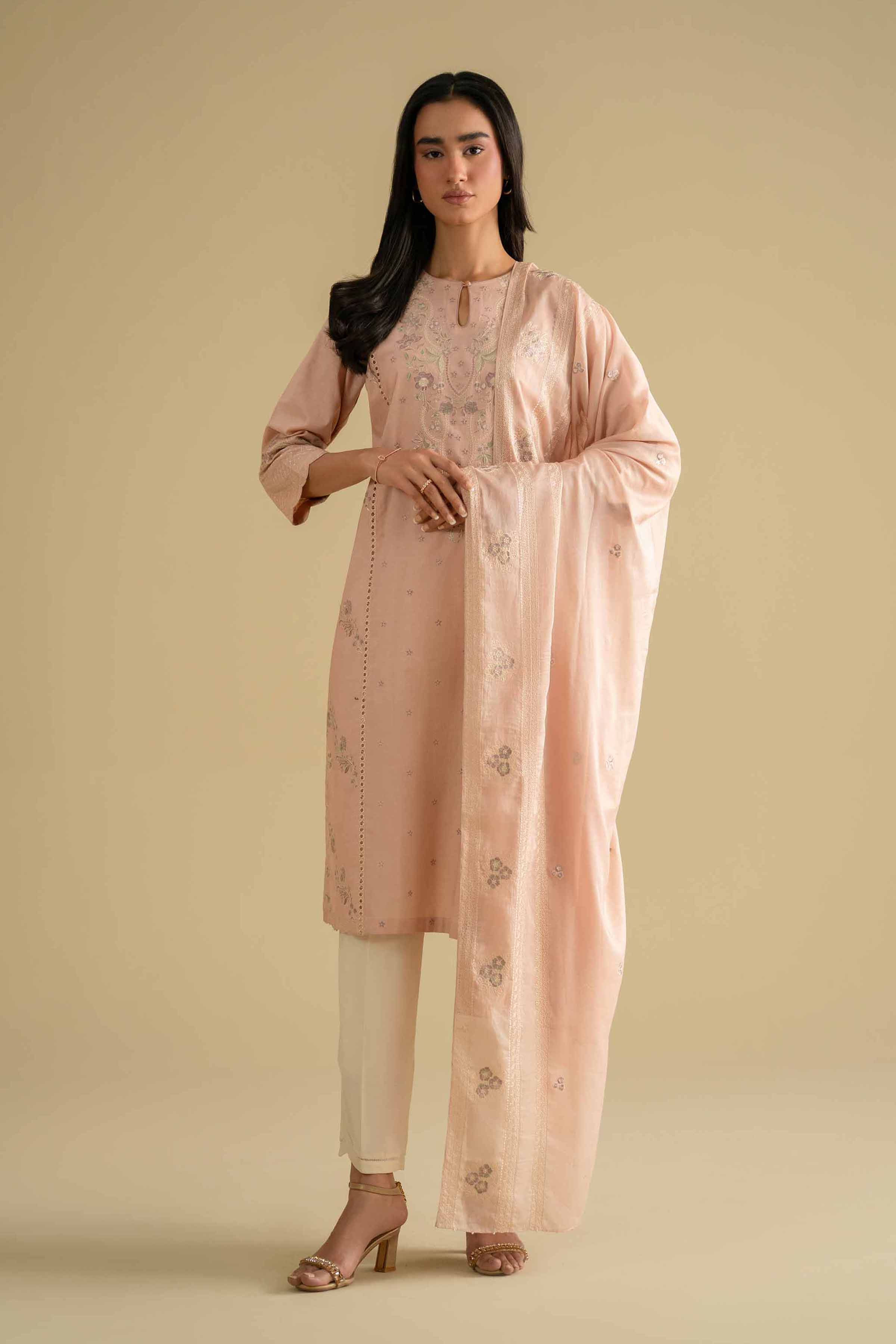 2 Piece - Embroidered Suit - KFE26-16 for Women - Pret Collection | Nishat | Shop Online