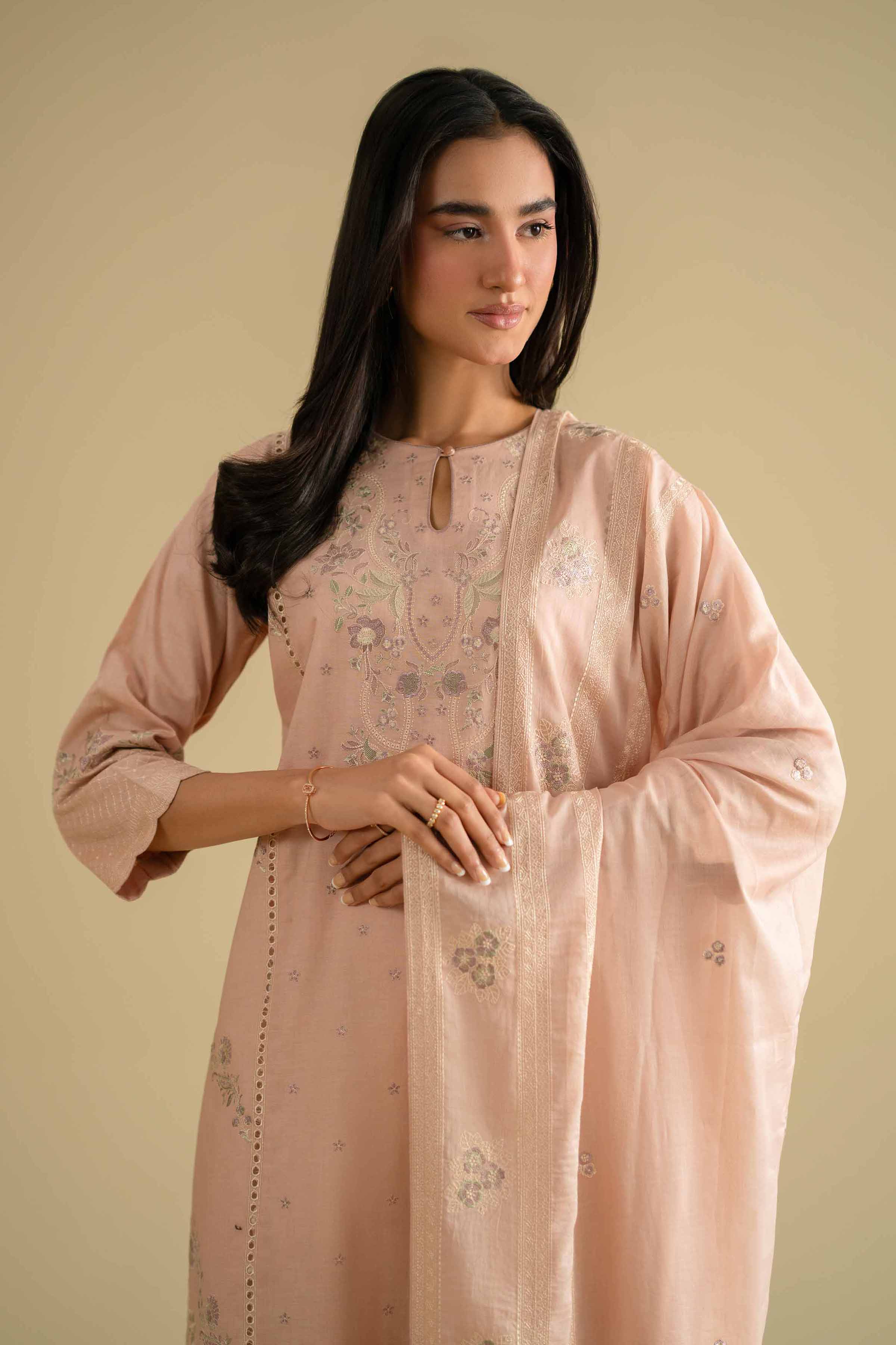 2 Piece - Embroidered Suit - KFE26-16 for Women - Pret Collection | Nishat | Shop Online
