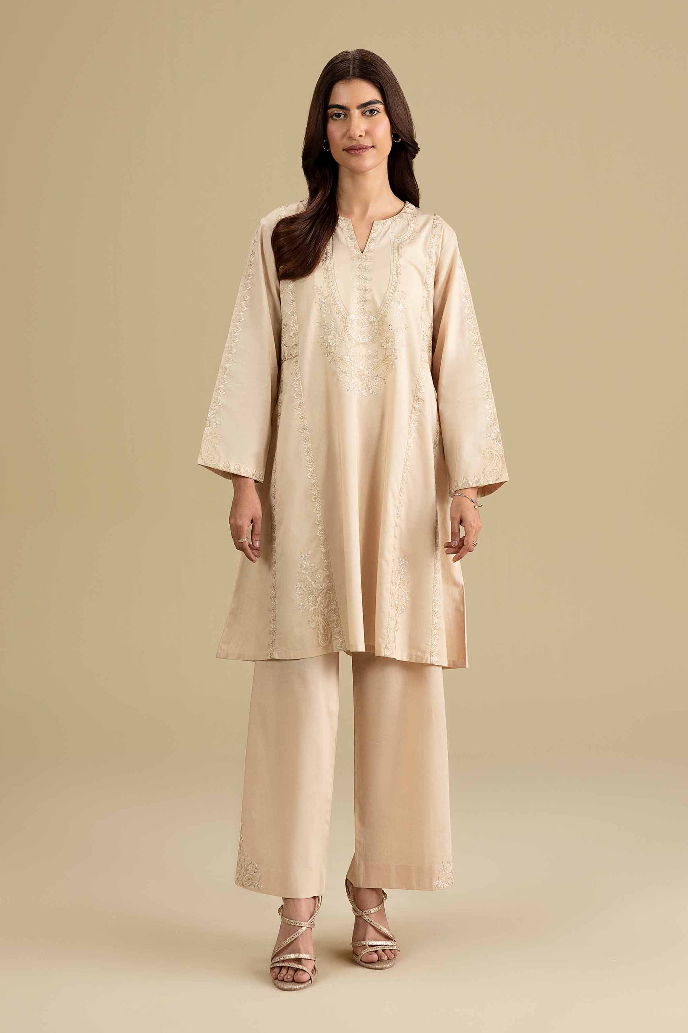 2 Piece - Embroidered Suit - KFE26-161