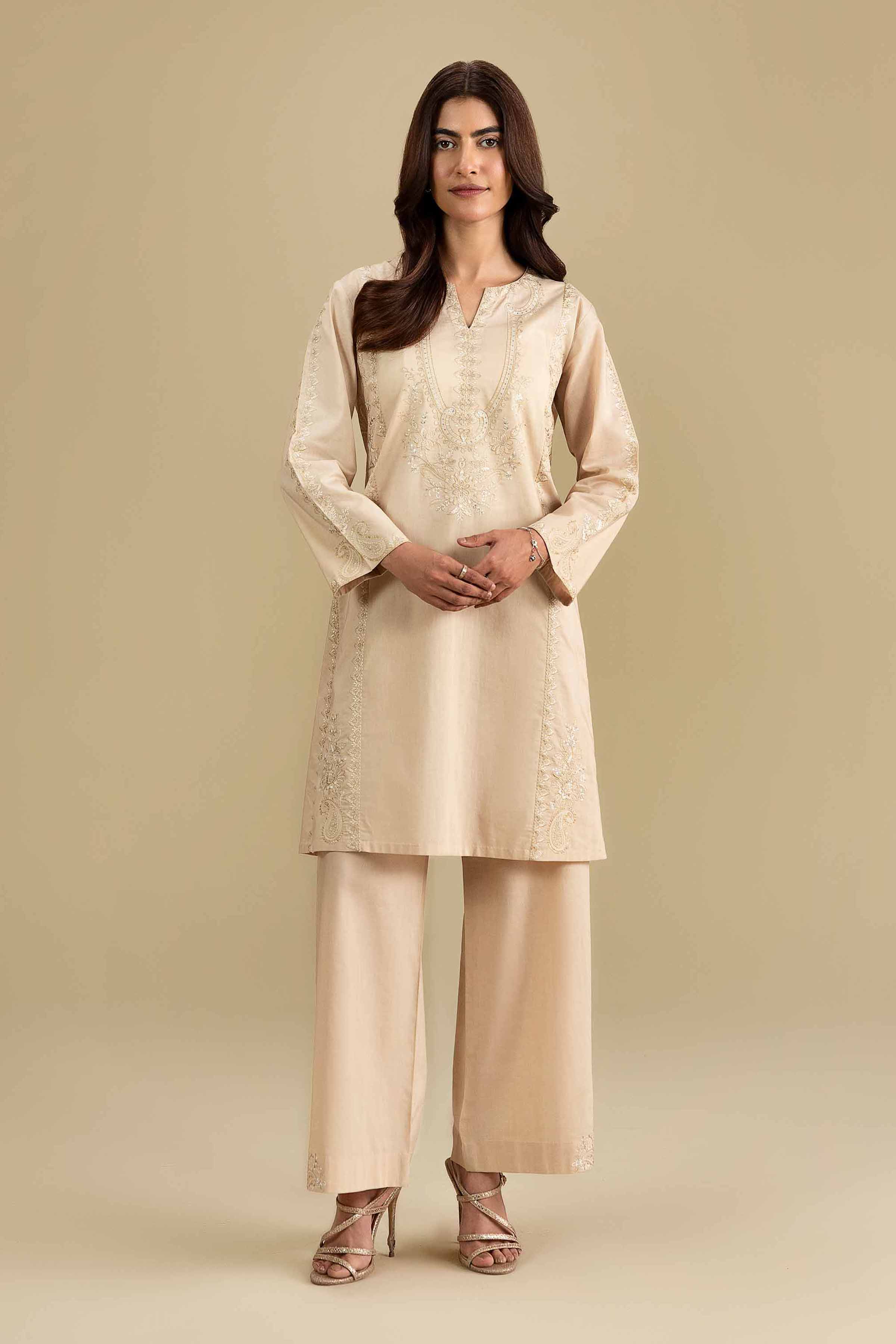 2 Piece - Embroidered Suit - KFE26-161