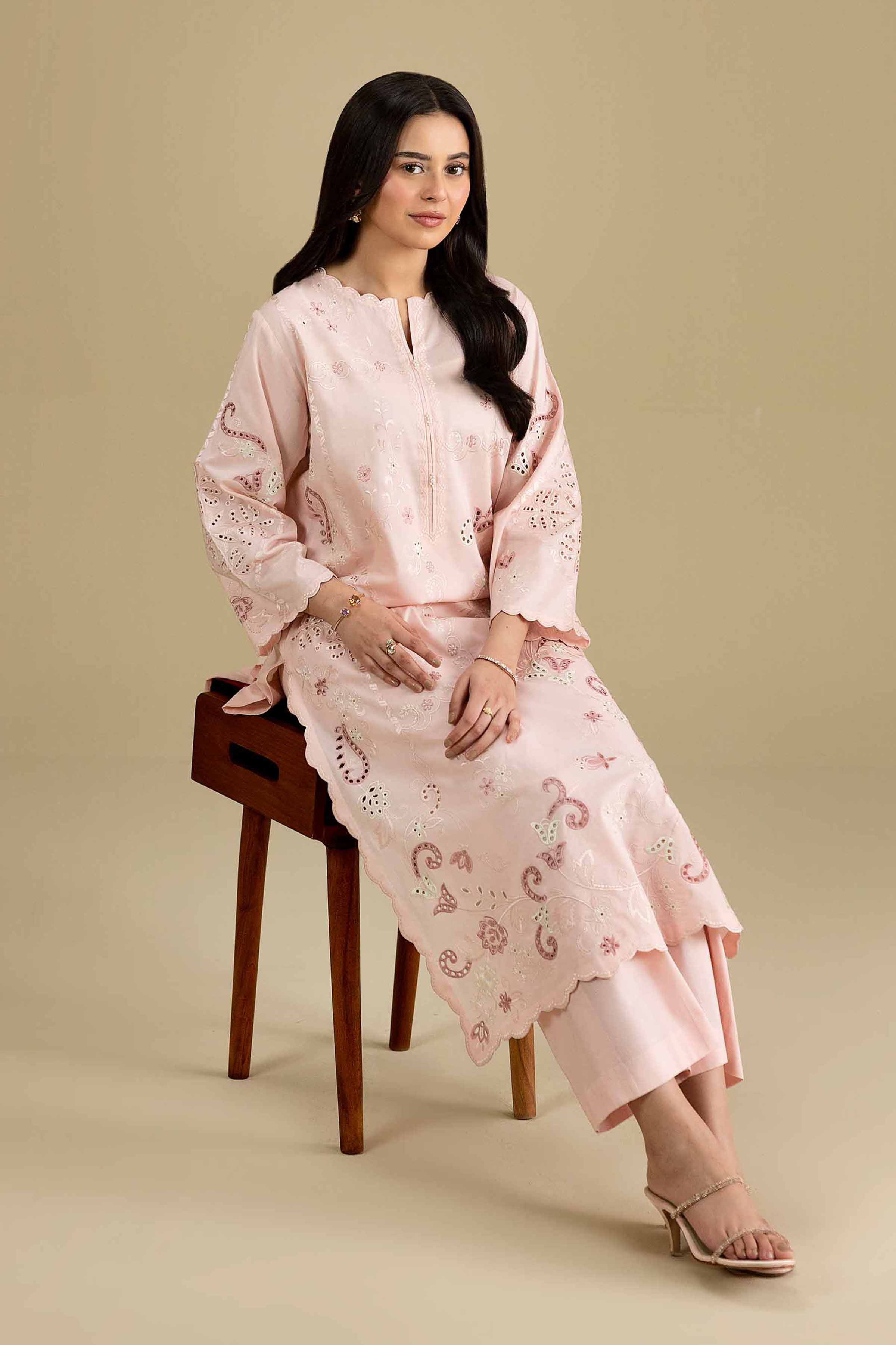 2 Piece - Embroidered Suit - KFE26-164