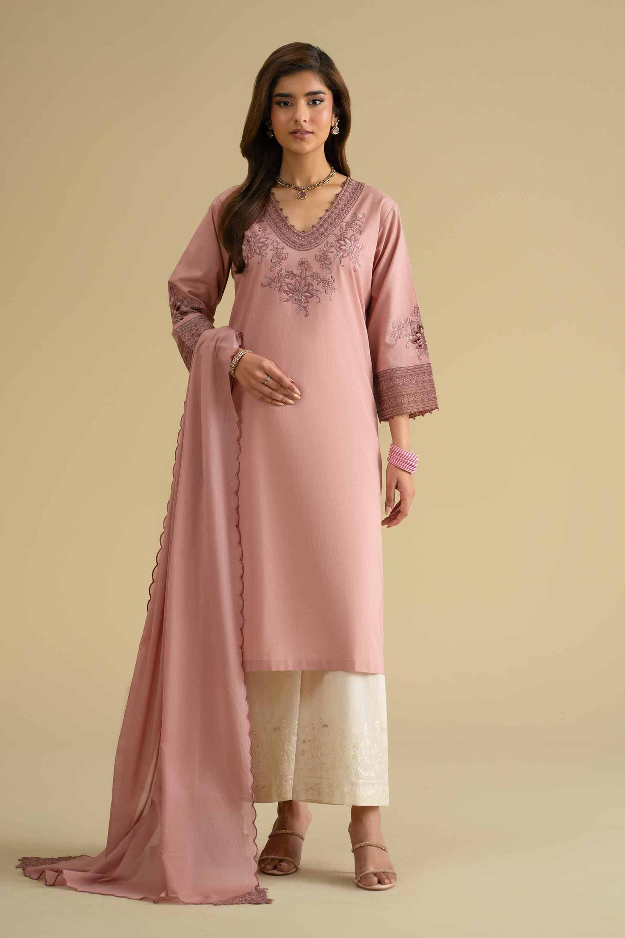 2 Piece - Embroidered Suit - KFE26-17 for Women - Pret Collection | Nishat | Shop Online