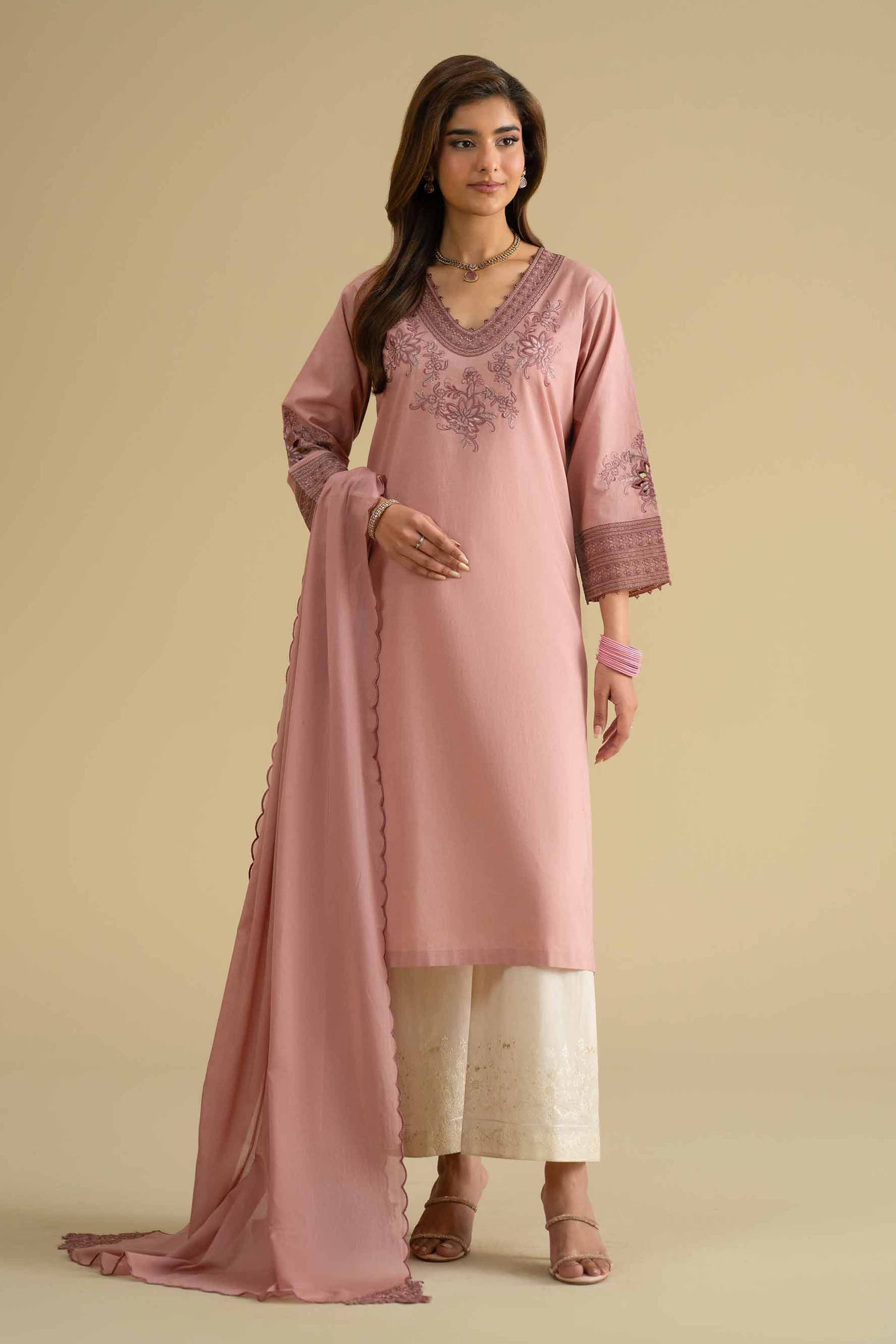 2 Piece - Embroidered Suit - KFE26-17 for Women - Pret Collection | Nishat | Shop Online