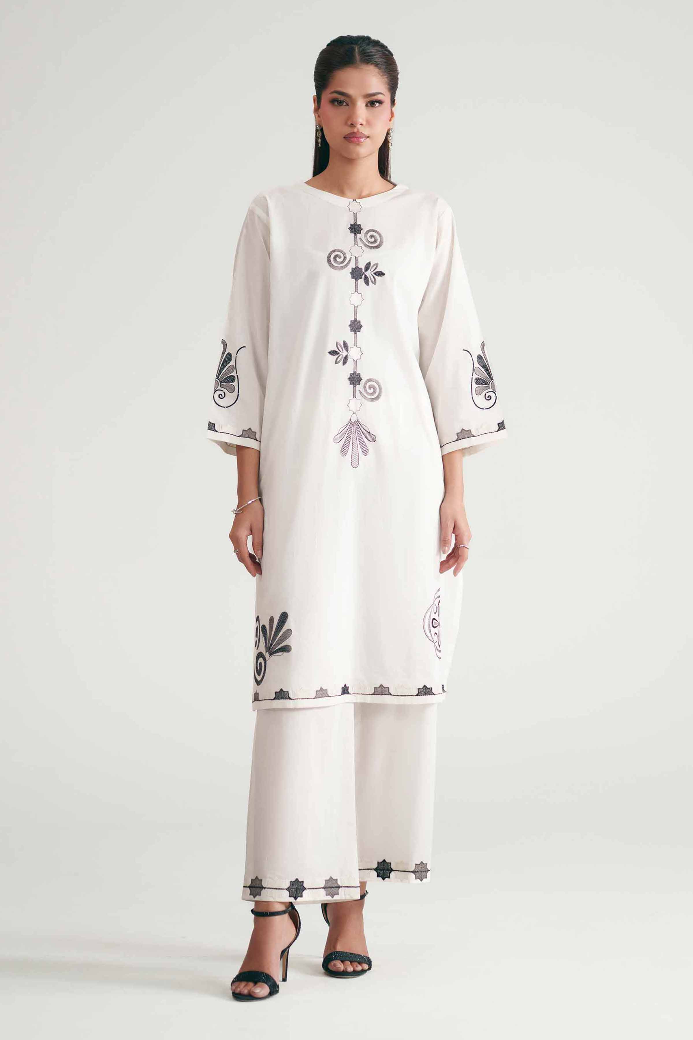 2 Piece - Embroidered Suit - KFE26-171