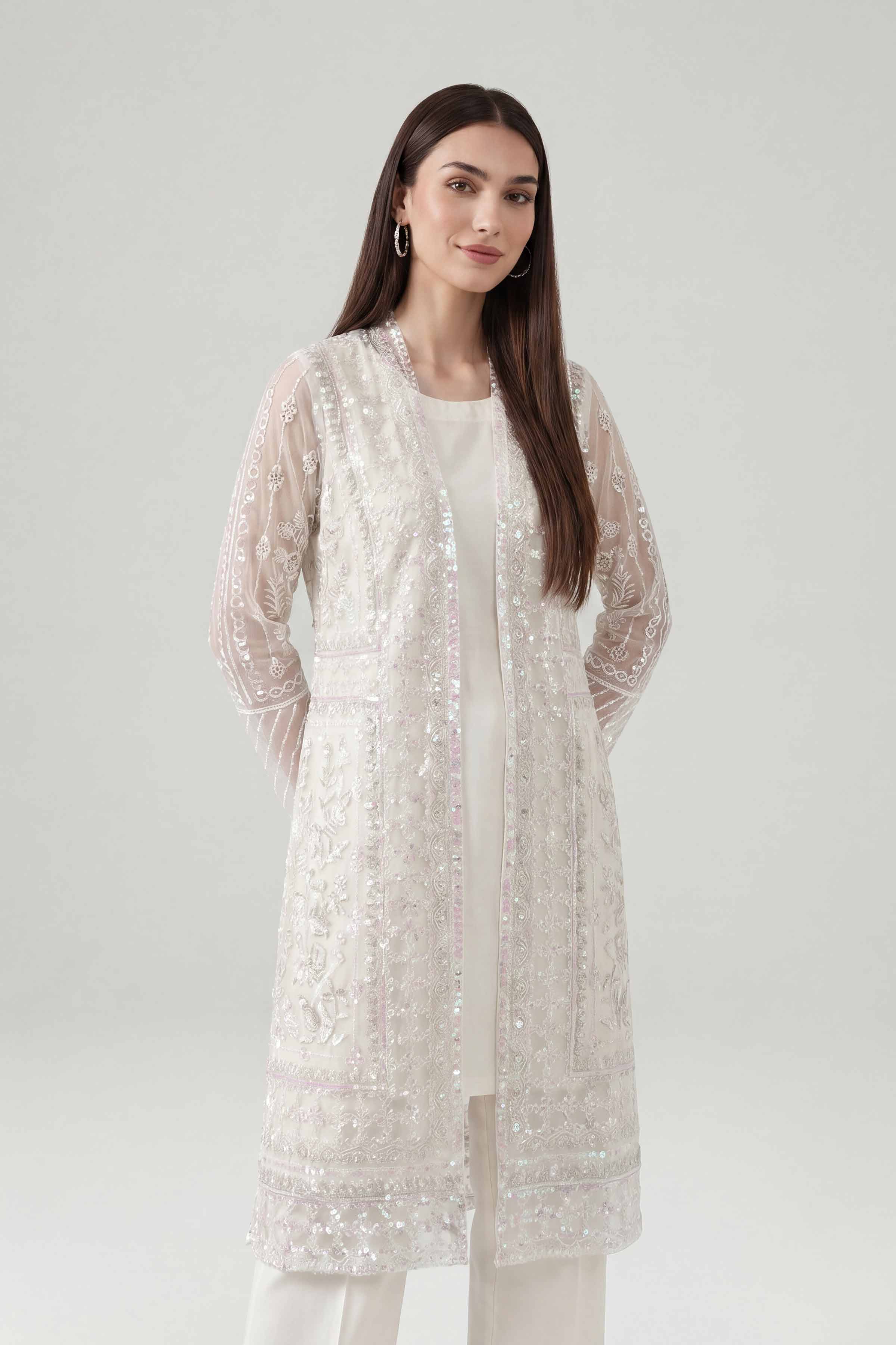 3 Piece - Embroidered Suit - KFE26-180
