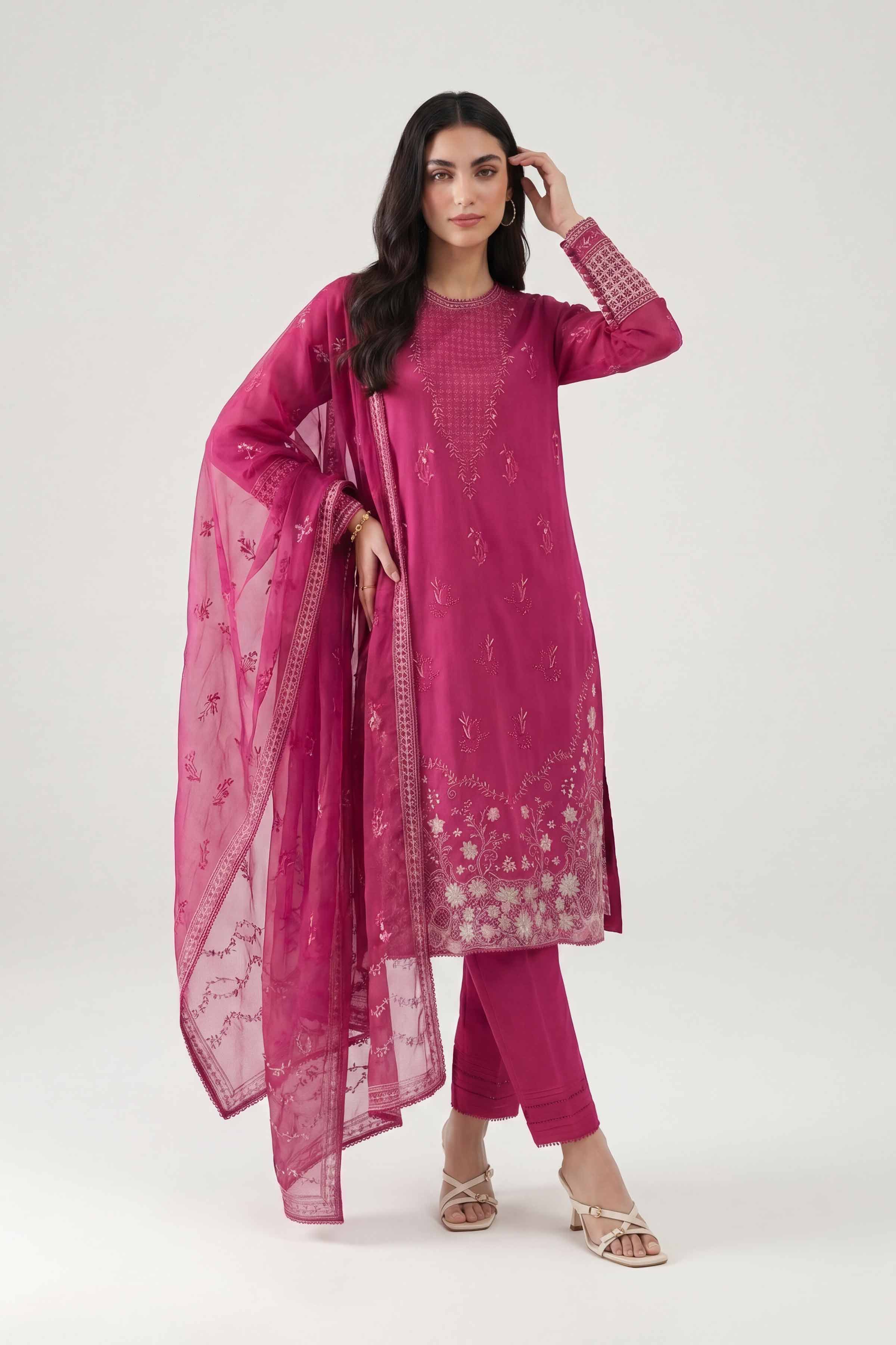 3 Piece - Embroidered Suit - KFE26-185