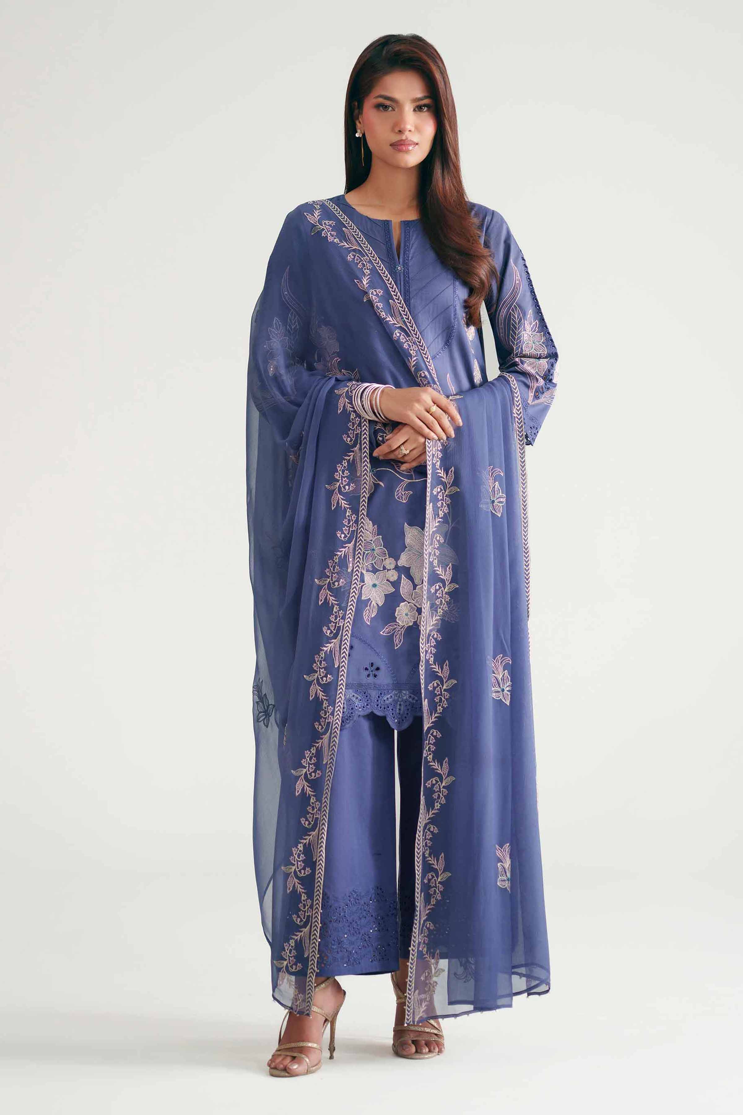 3 Piece - Embroidered Suit - KFE26-186