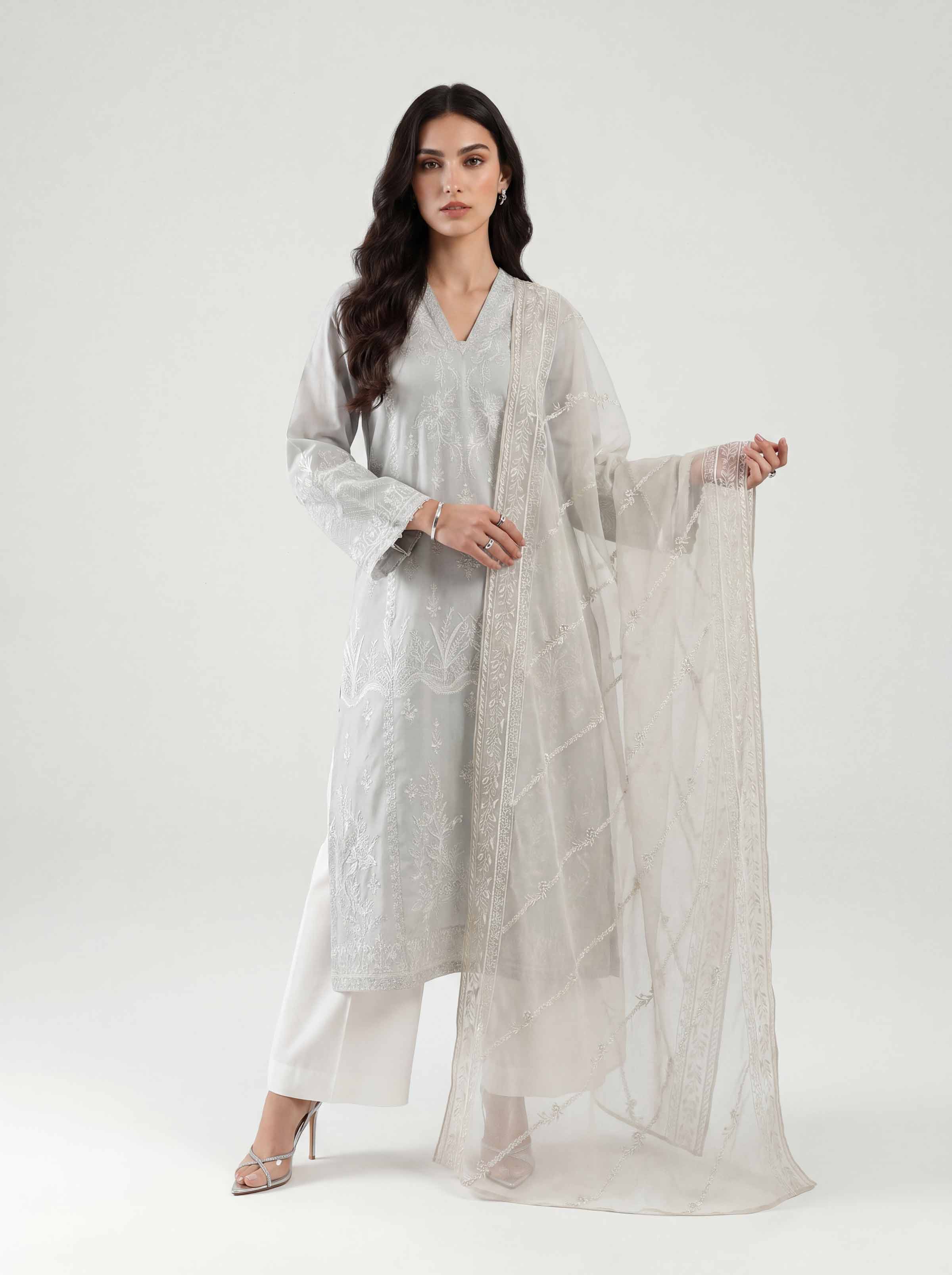 Embroidered Dupatta - KFE26-192