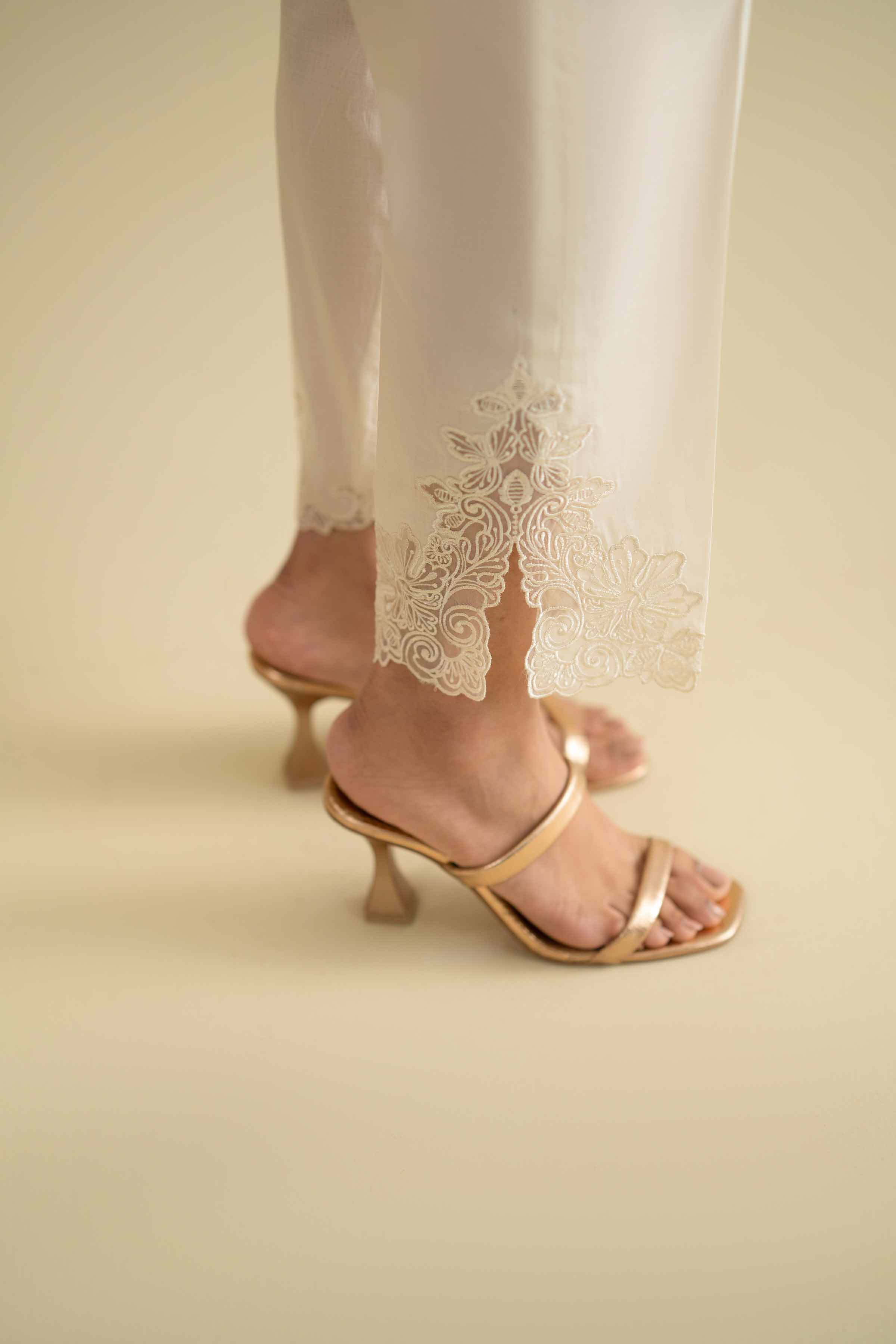 Embroidered Pants - KFE26-198 for Women - Pret Collection | Nishat | Shop Online