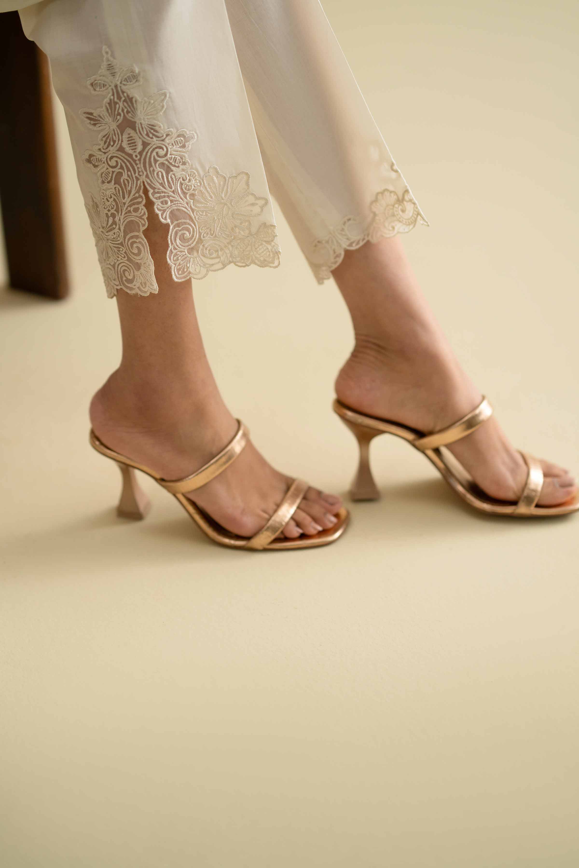 Embroidered Pants - KFE26-198 for Women - Pret Collection | Nishat | Shop Online