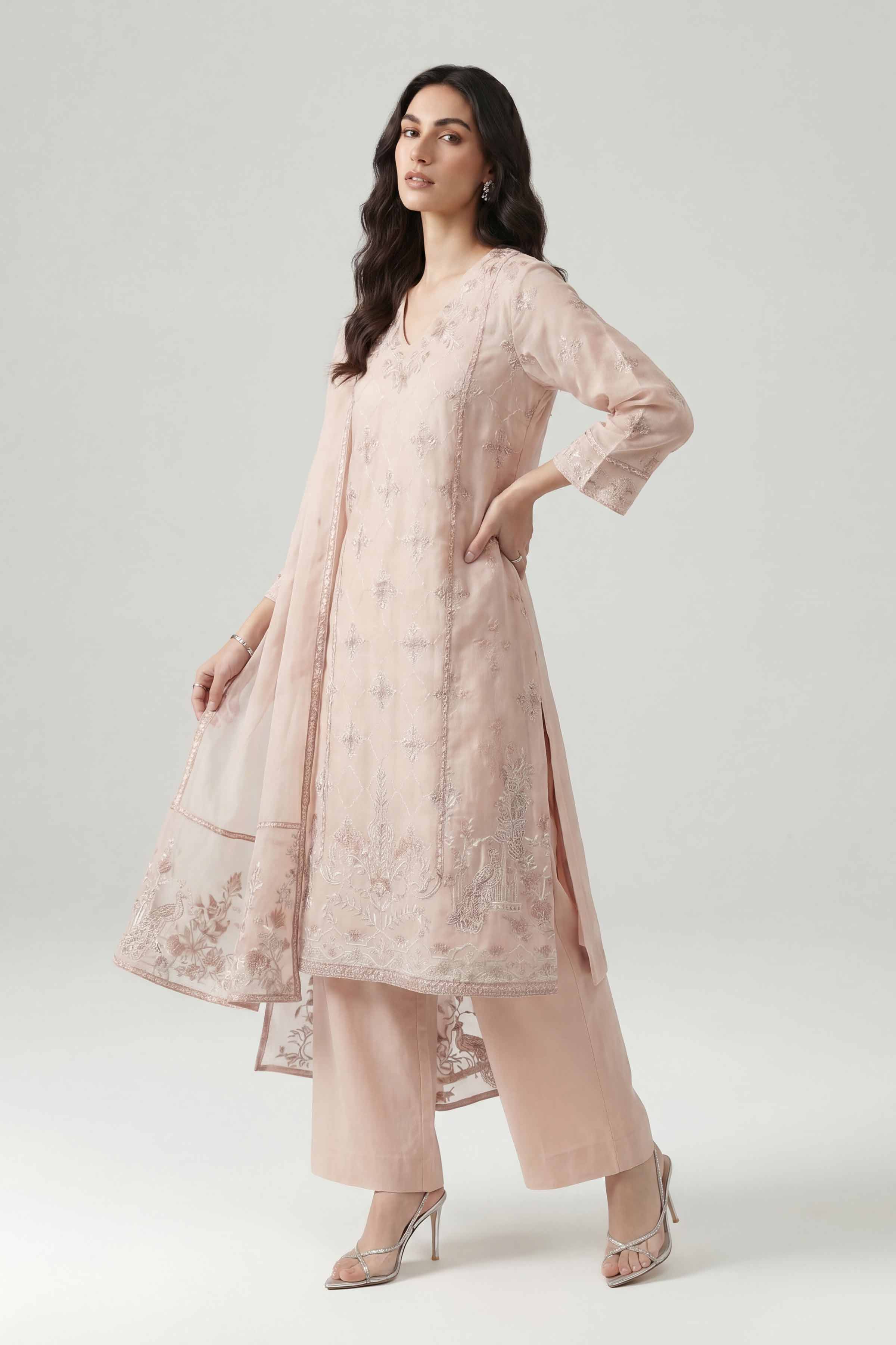 3 Piece - Embroidered Suit - KFE26-201