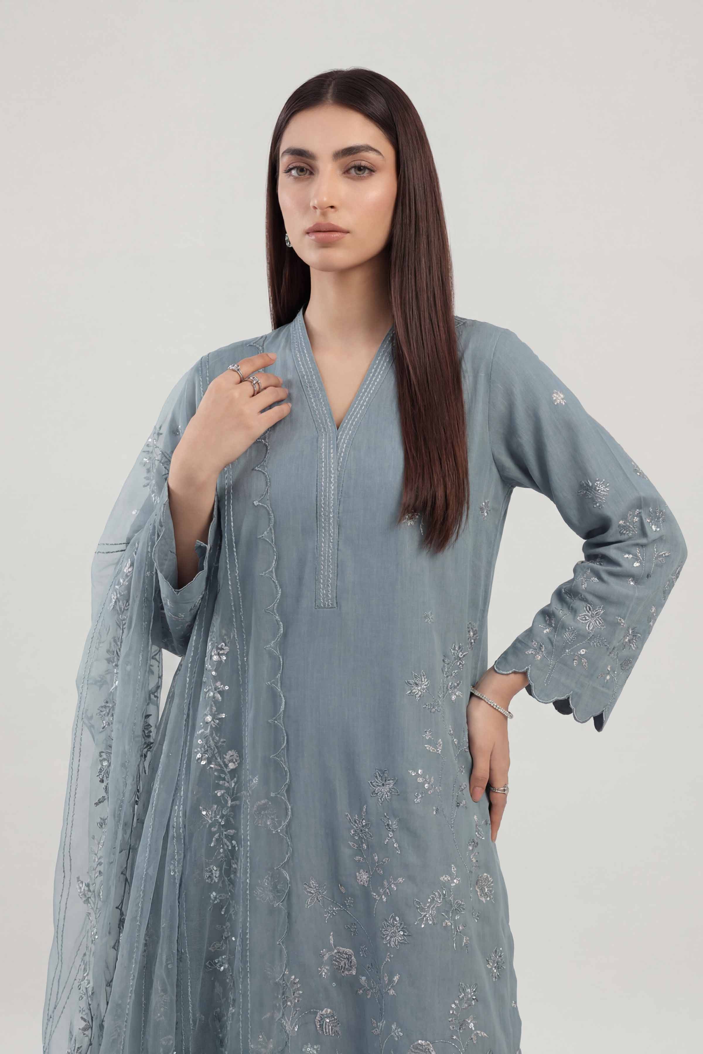 3 Piece - Embroidered Suit - KFE26-220