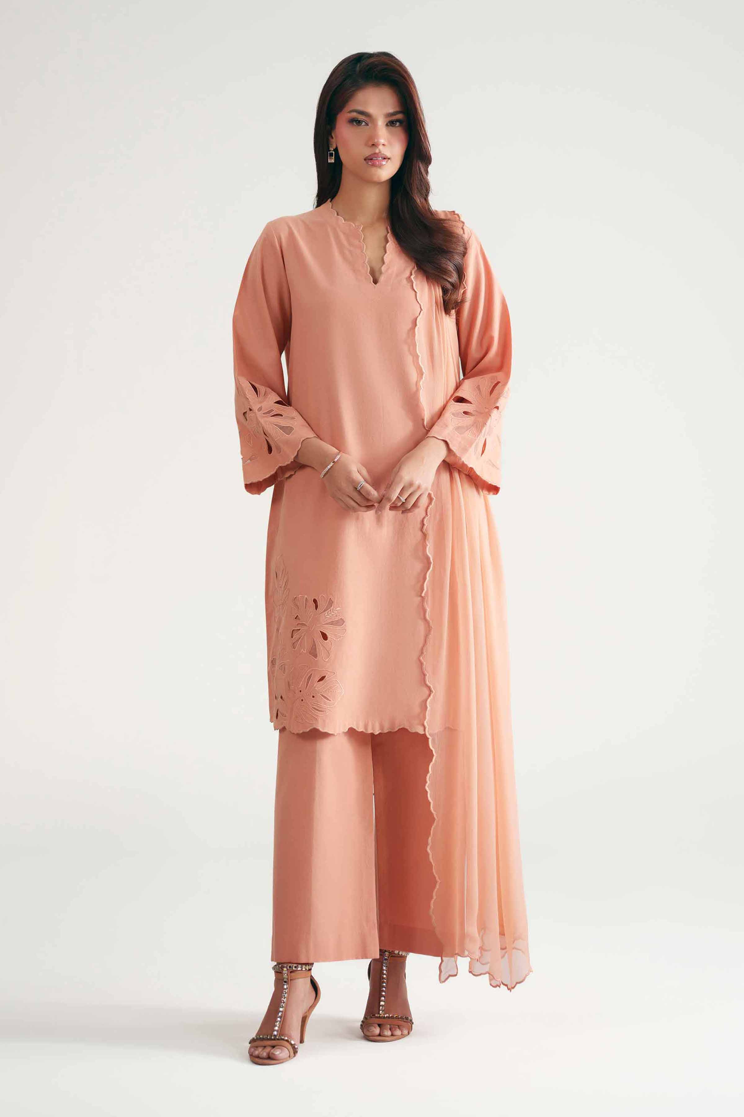 3 Piece - Embroidered Suit - KFE26-221