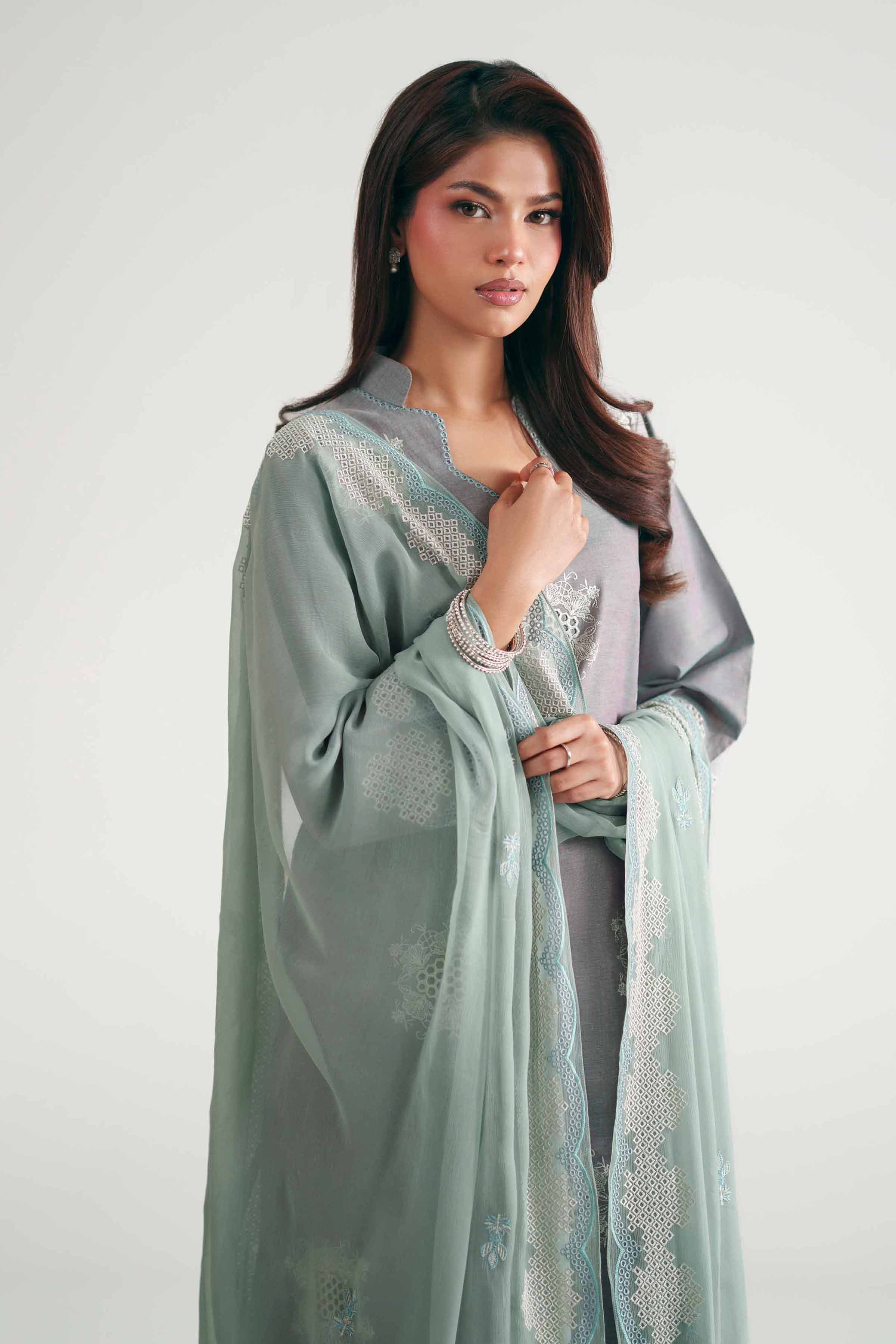 3 Piece - Embroidered Suit - KFE26-222