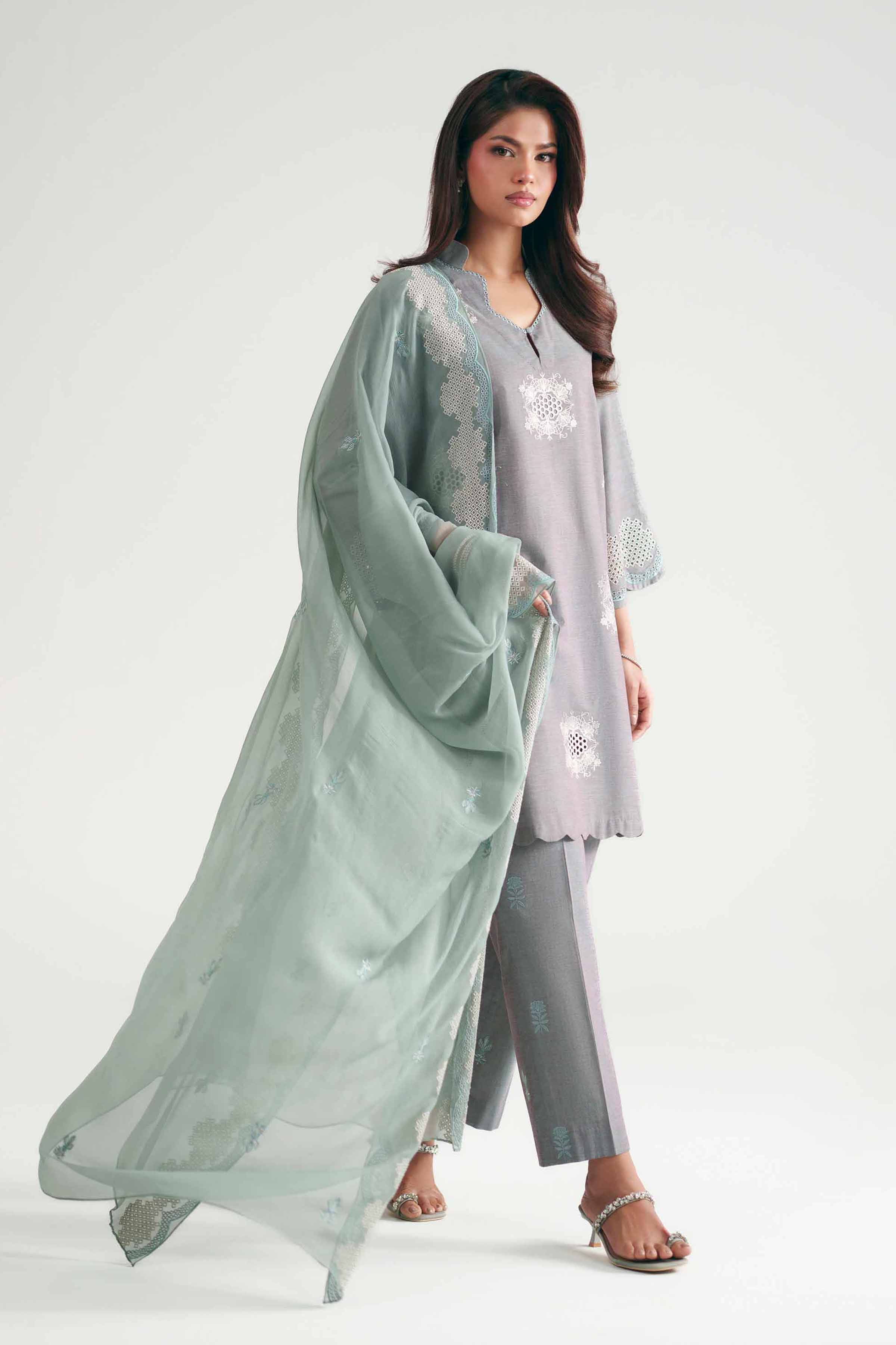 3 Piece - Embroidered Suit - KFE26-222