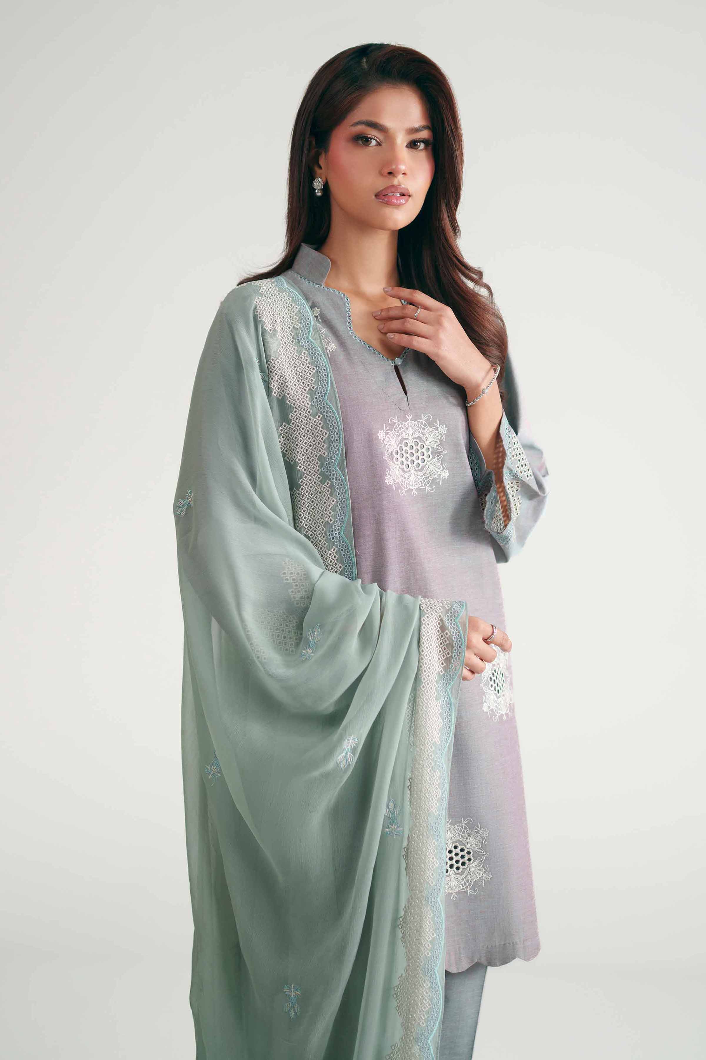 3 Piece - Embroidered Suit - KFE26-222