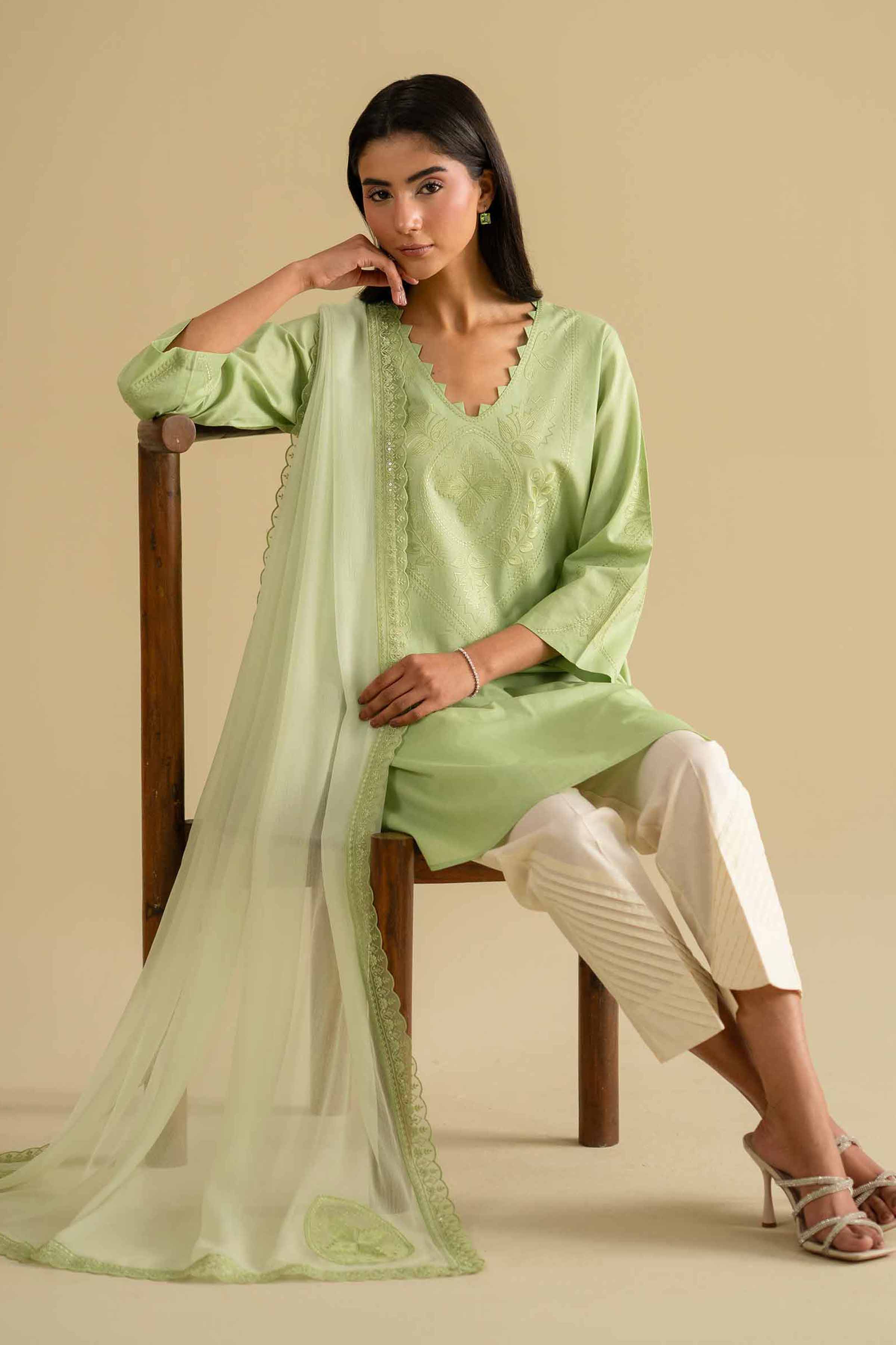 2 Piece - Embroidered Suit - KFE26-23 for Women - Pret Collection | Nishat | Shop Online